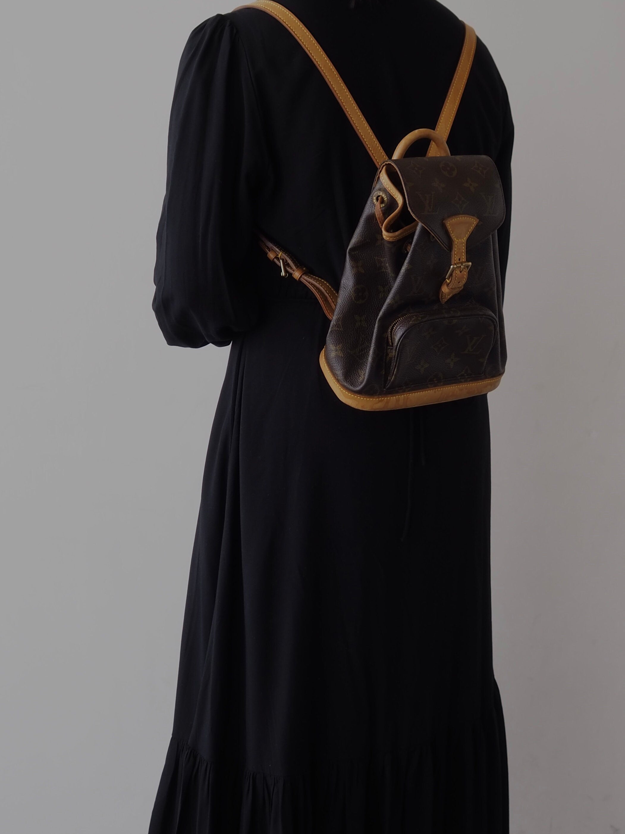 LOUIS VUITTON Monogram Mini Montsouris PM Backpack Vintage Authentic