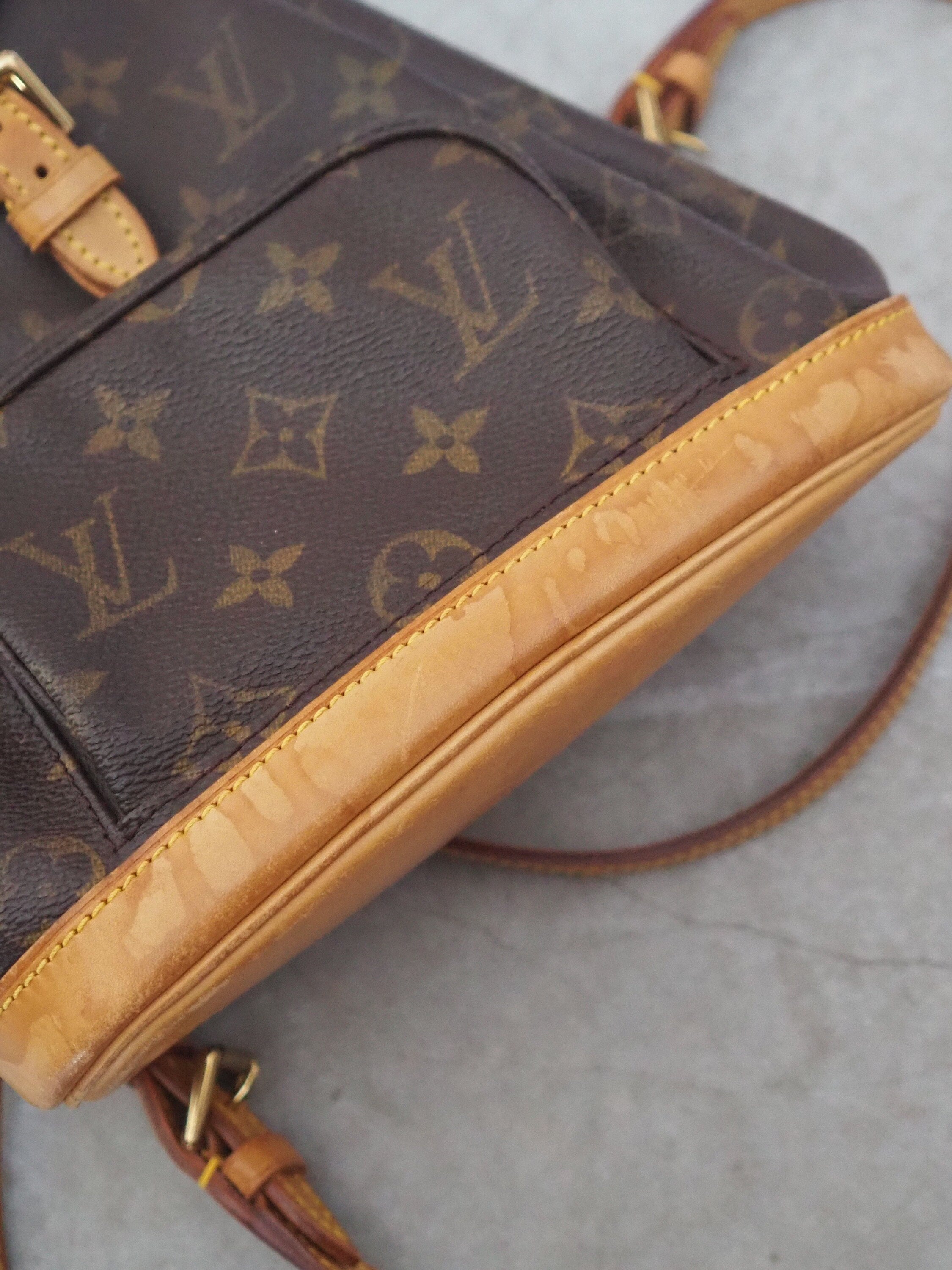 LOUIS VUITTON Monogram Mini Montsouris PM Backpack Vintage Authentic