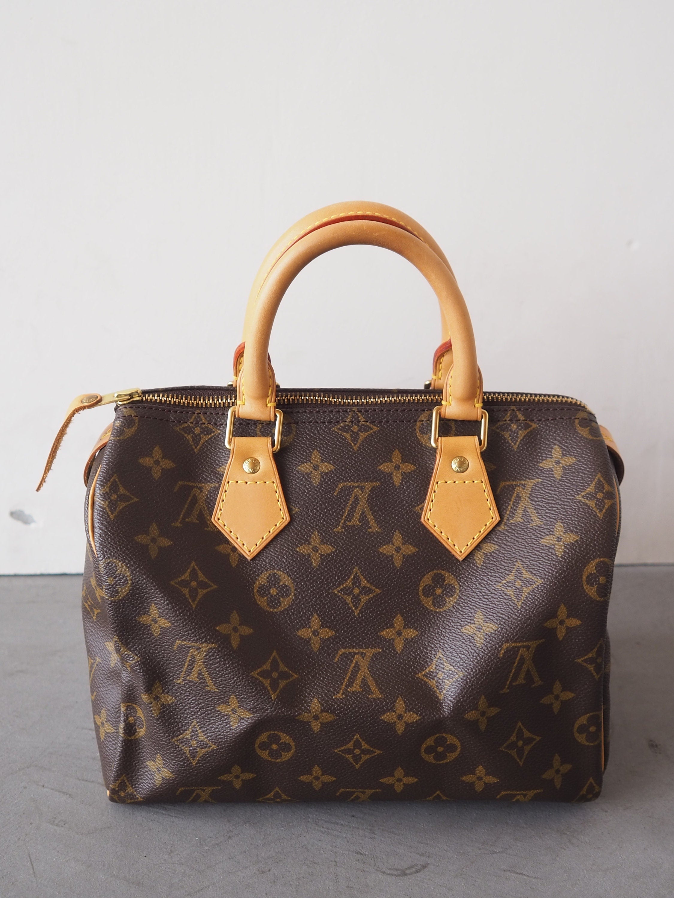 LOUIS VUITTON Speedy 25 Monogram Boston Hand Bag M41528 Purse Authentic