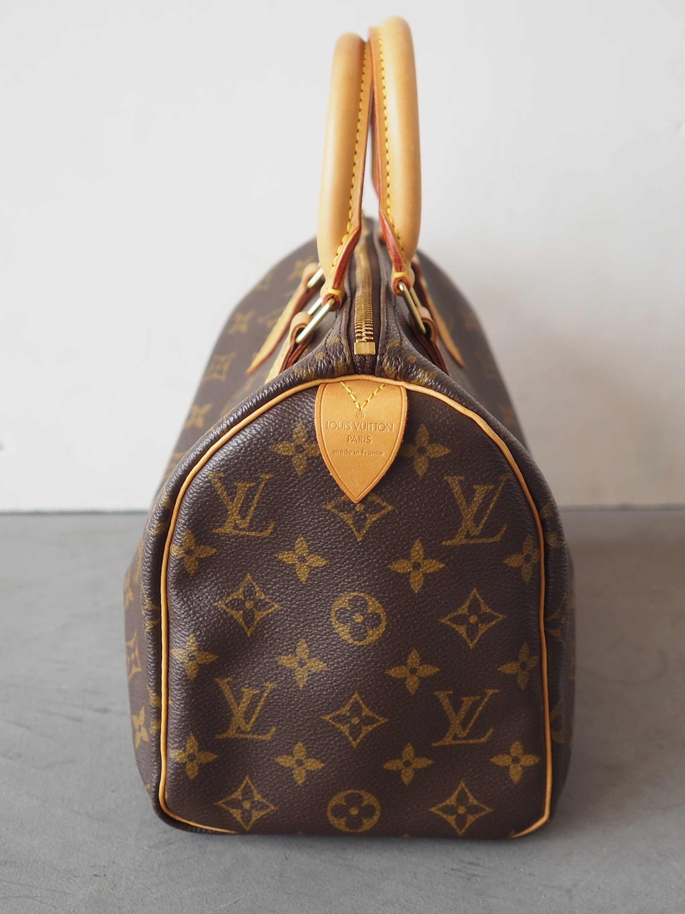 LOUIS VUITTON Speedy 25 Monogram Boston Hand Bag M41528 Purse Authentic