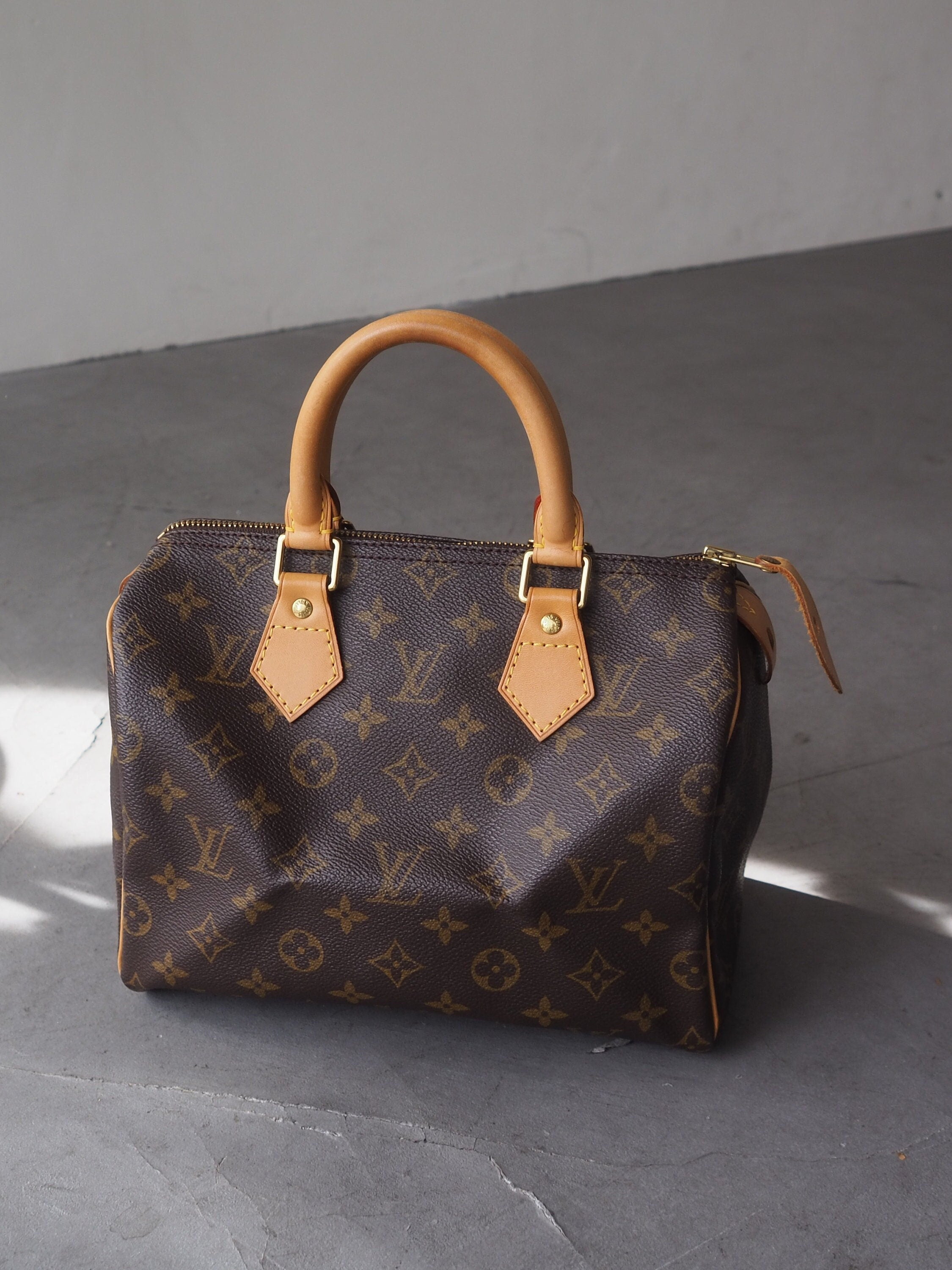 LOUIS VUITTON Speedy 25 Monogram Boston Hand Bag M41528 Purse Authentic
