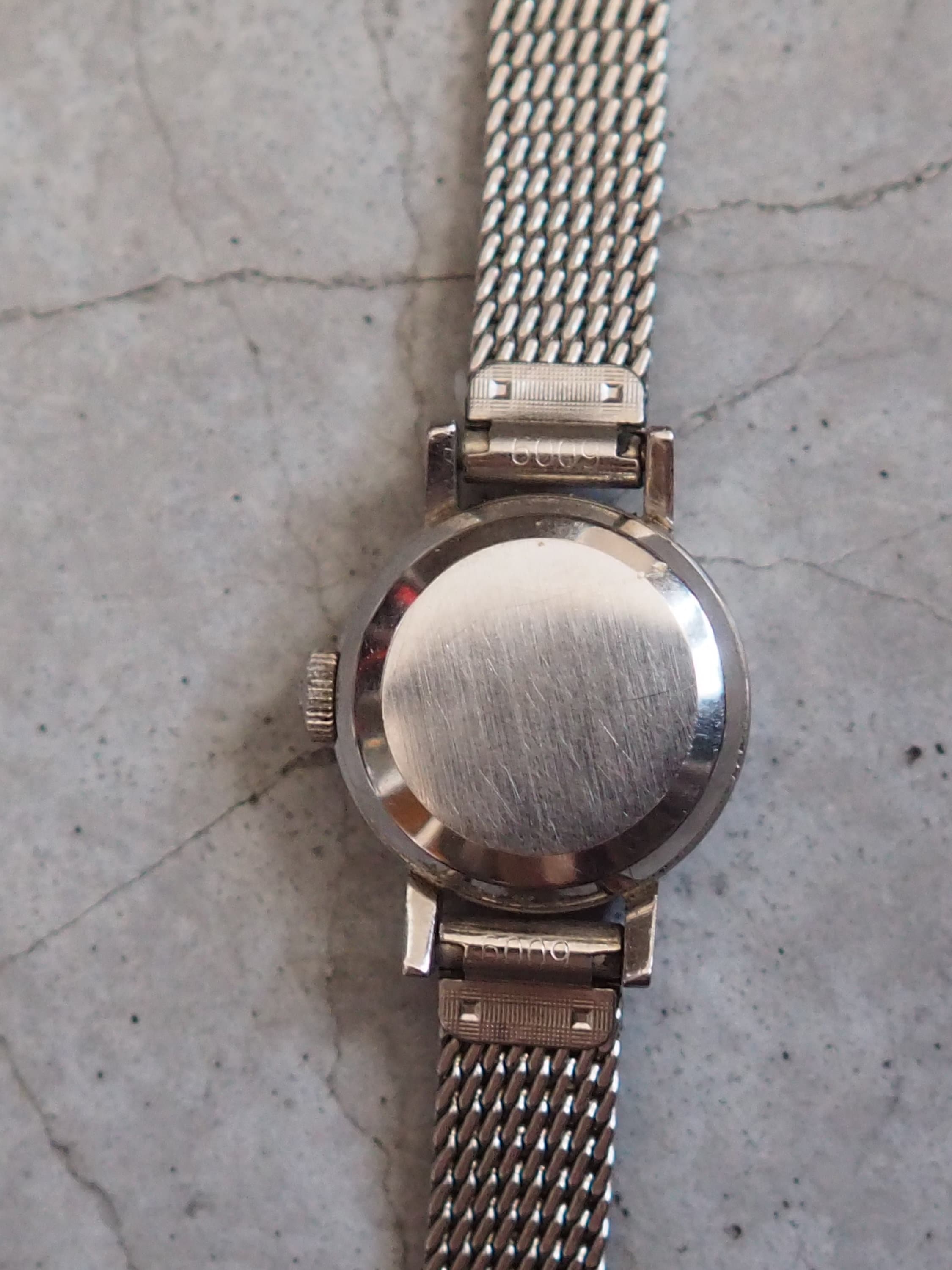 OMEGA DE VILLE Watch Silver Color Stainless steel Ladies Vintage Antique Authentic