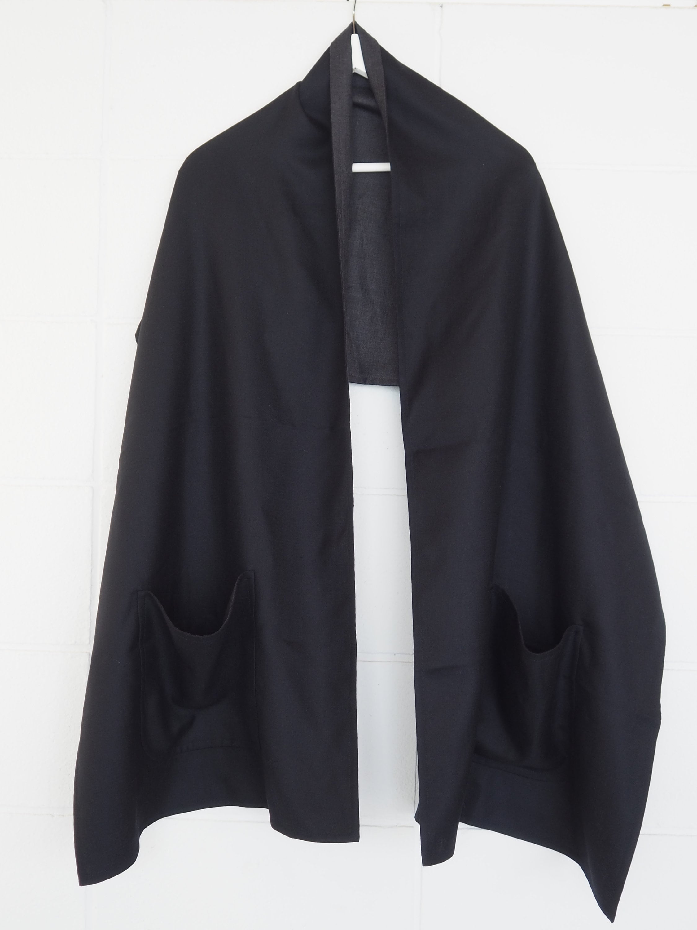 HERMES Pocket Stole Scarf Muffler Cashmere Margiela Design Vintage Authentic