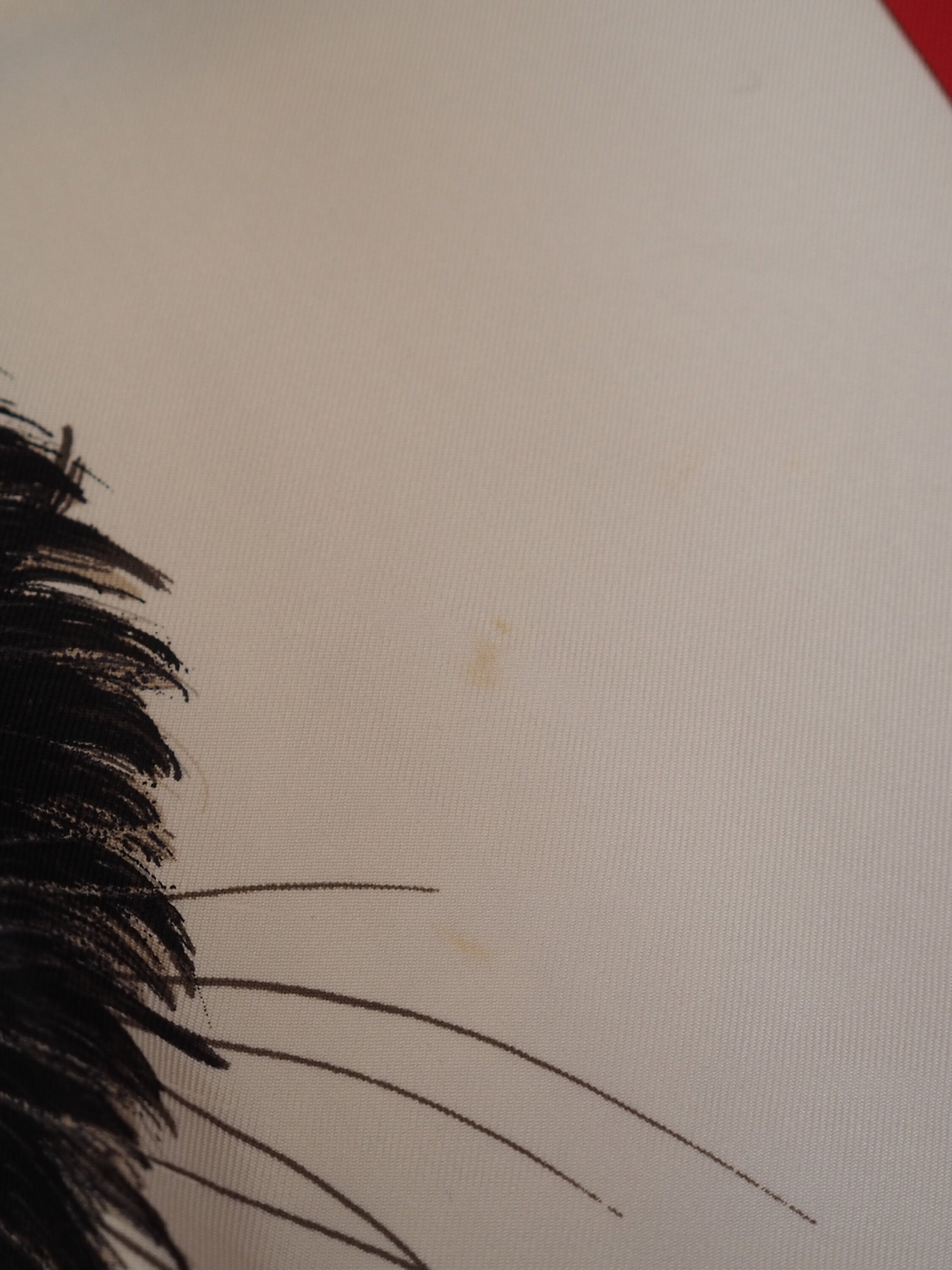 HERMES " Les Chats " Cat Scarf Carre 90 Black Red White Vintage Authentic RARE