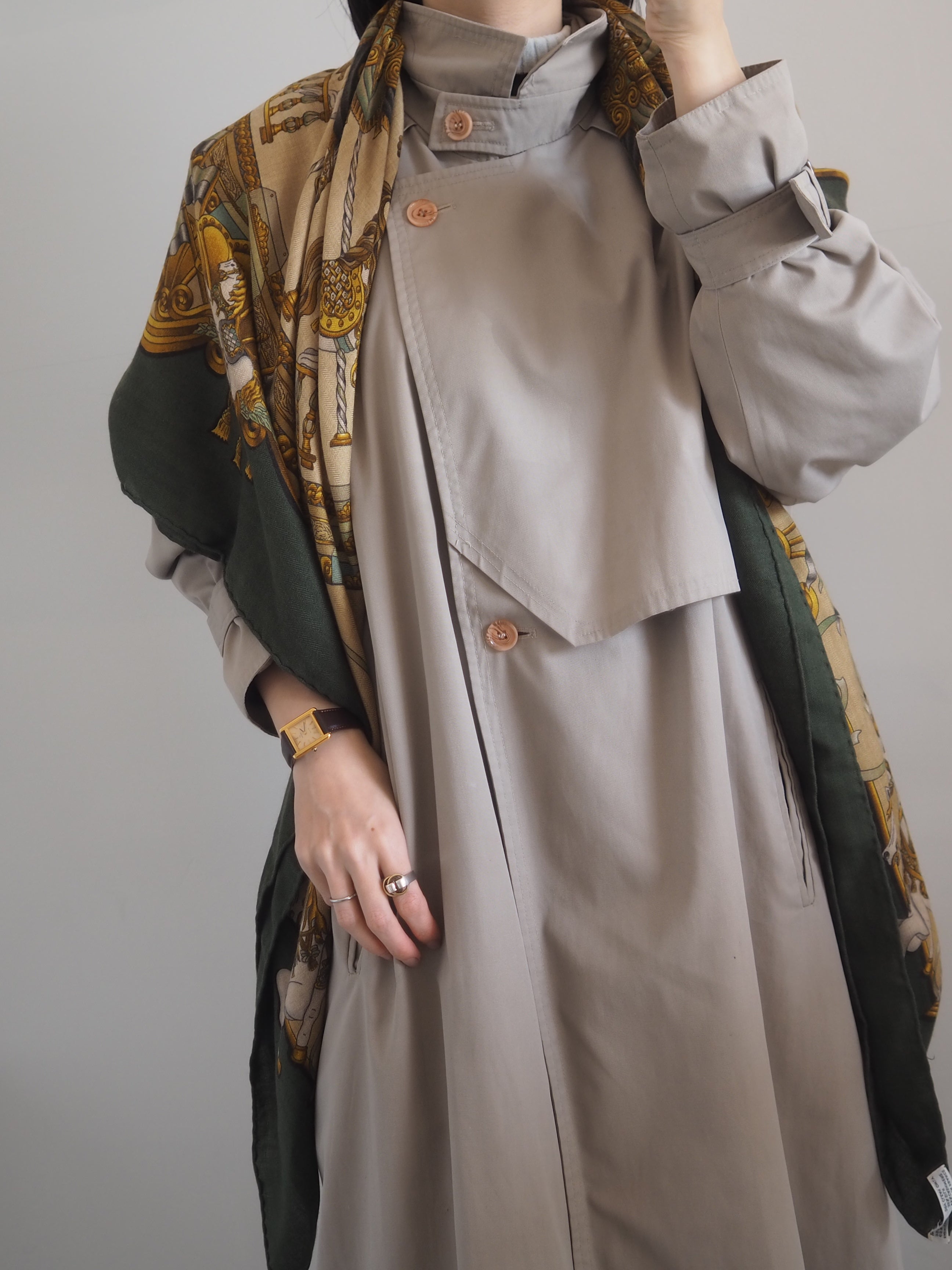 HERMES エルメス カレ ジェアン 140 LUNA PARK スカーフ カシミア