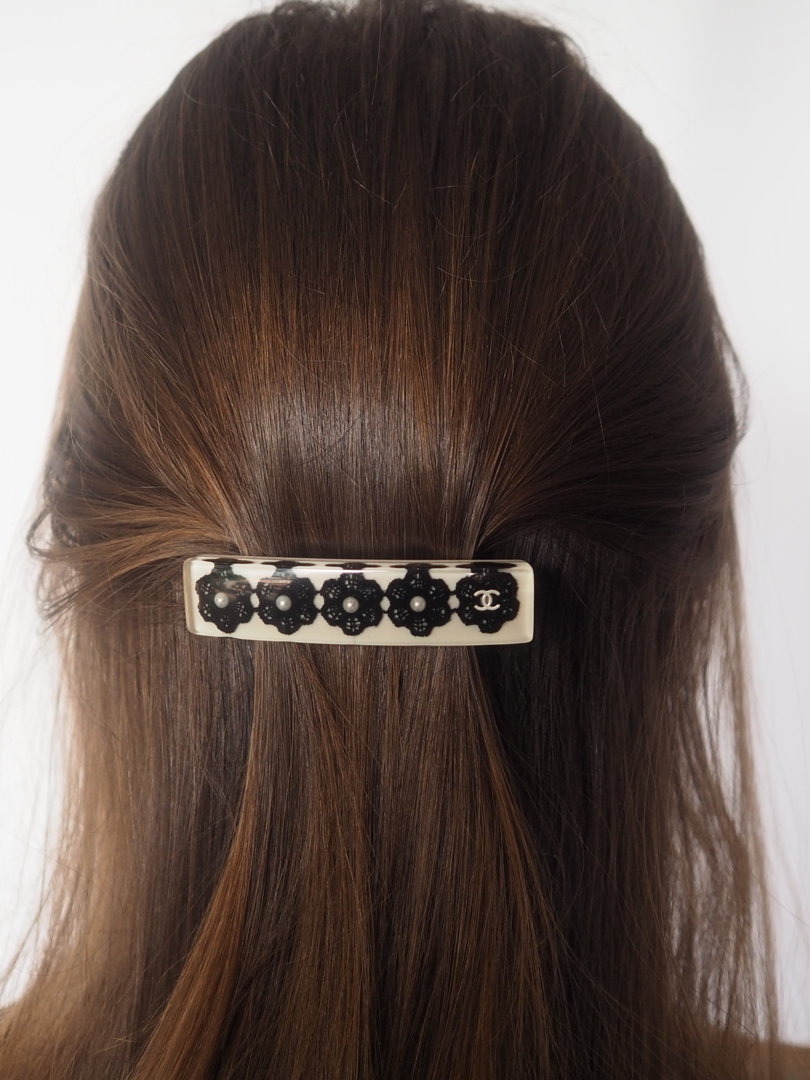 CHANEL COCO Flower Lace Hair Barrette