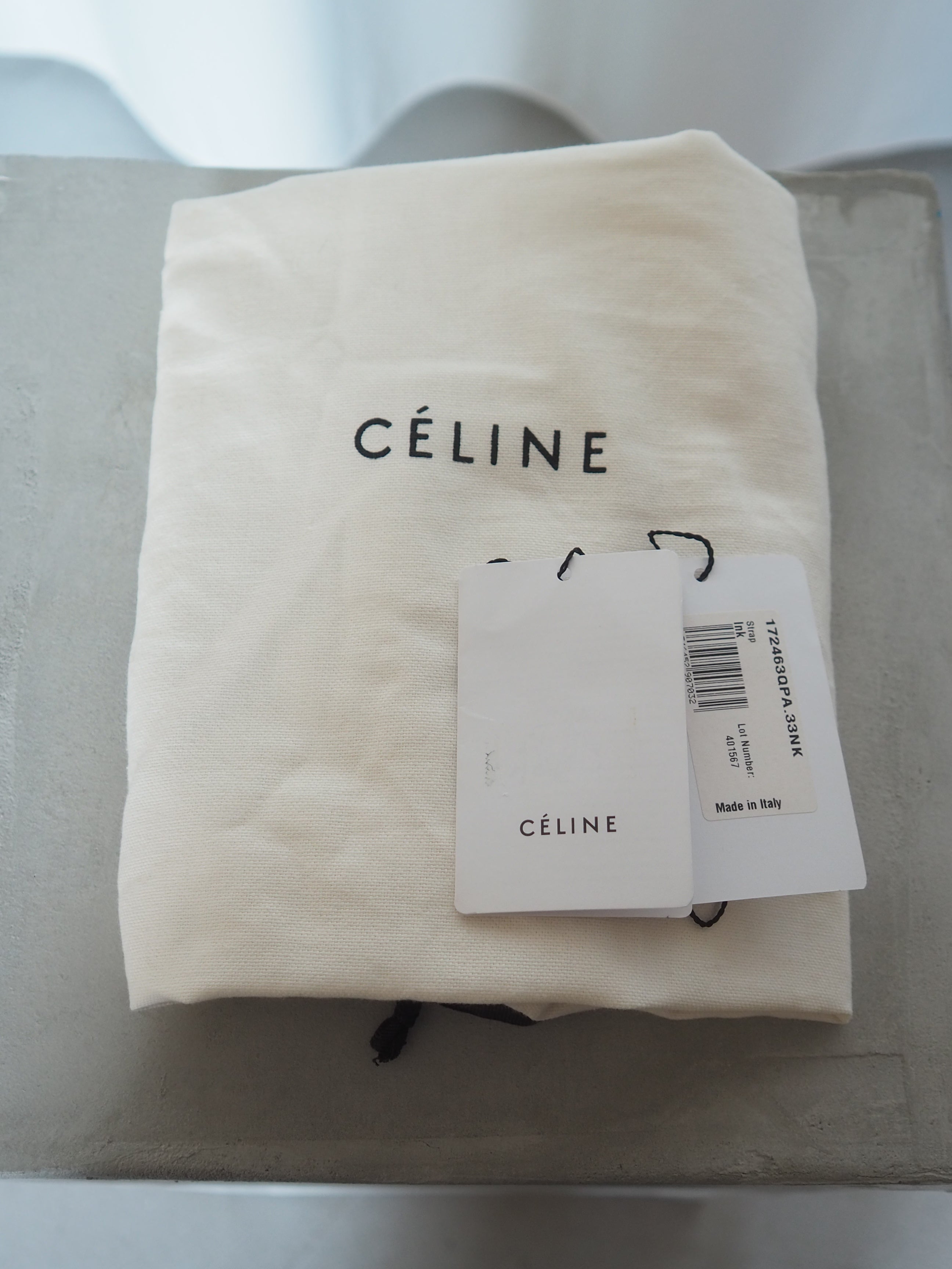 CELINE Blade Flap Blue Shoulder Bag