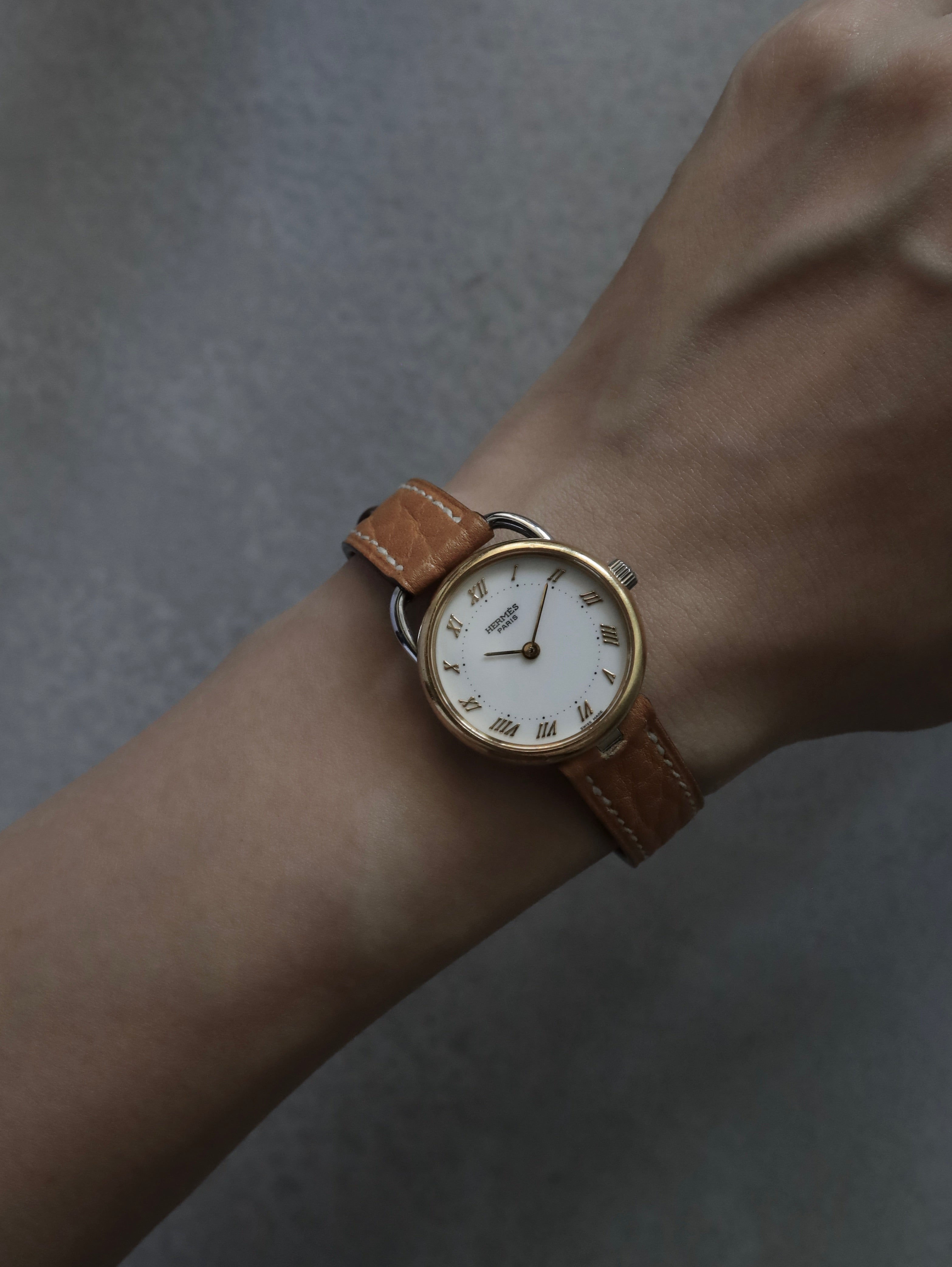 HERMES エルメス アルソー ウォッチ 腕時計 ローマン シルバー
