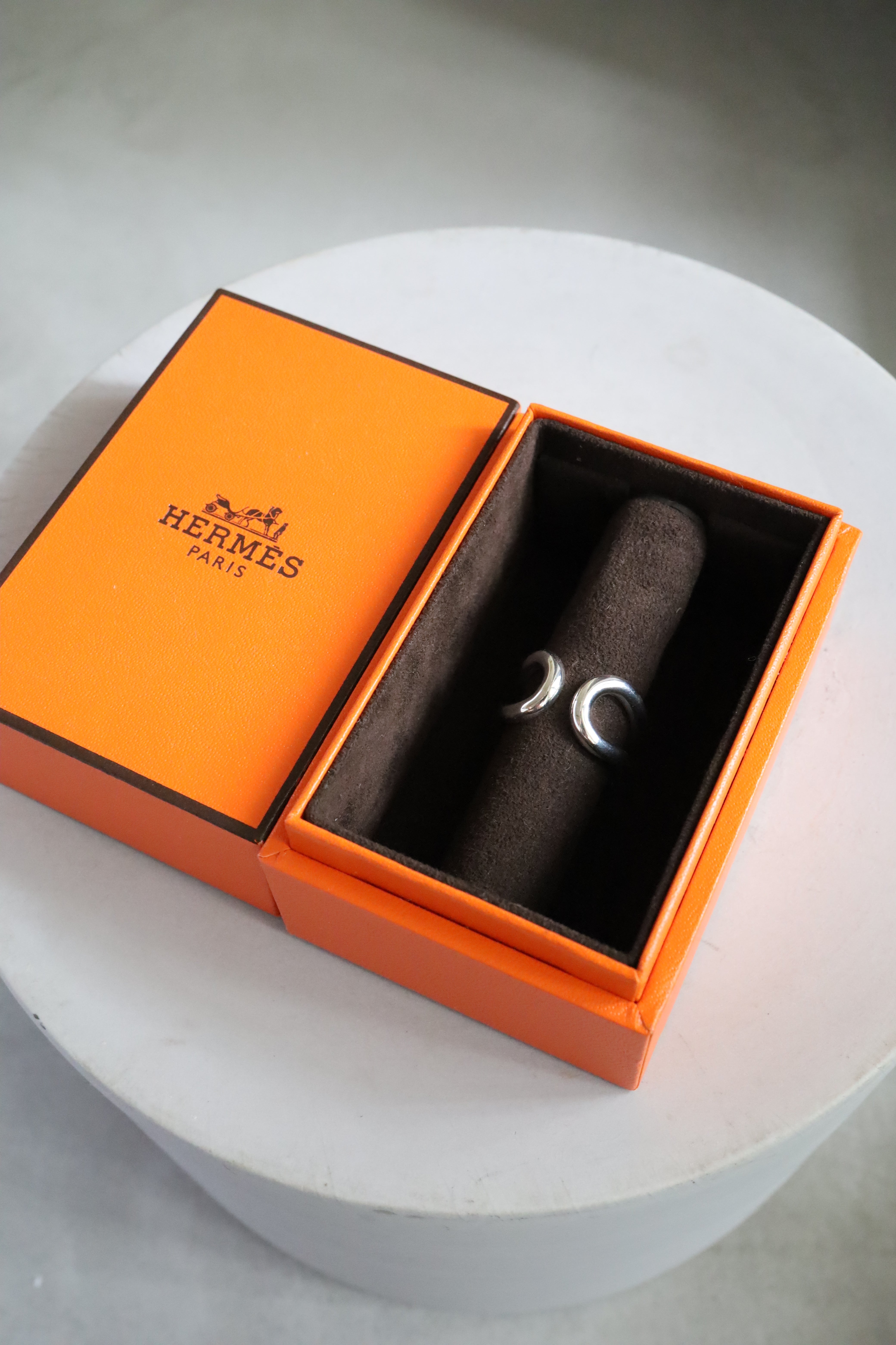 HERMES ヴィンテージ エルメス リマ リング 54 シルバー メンズ ユニ