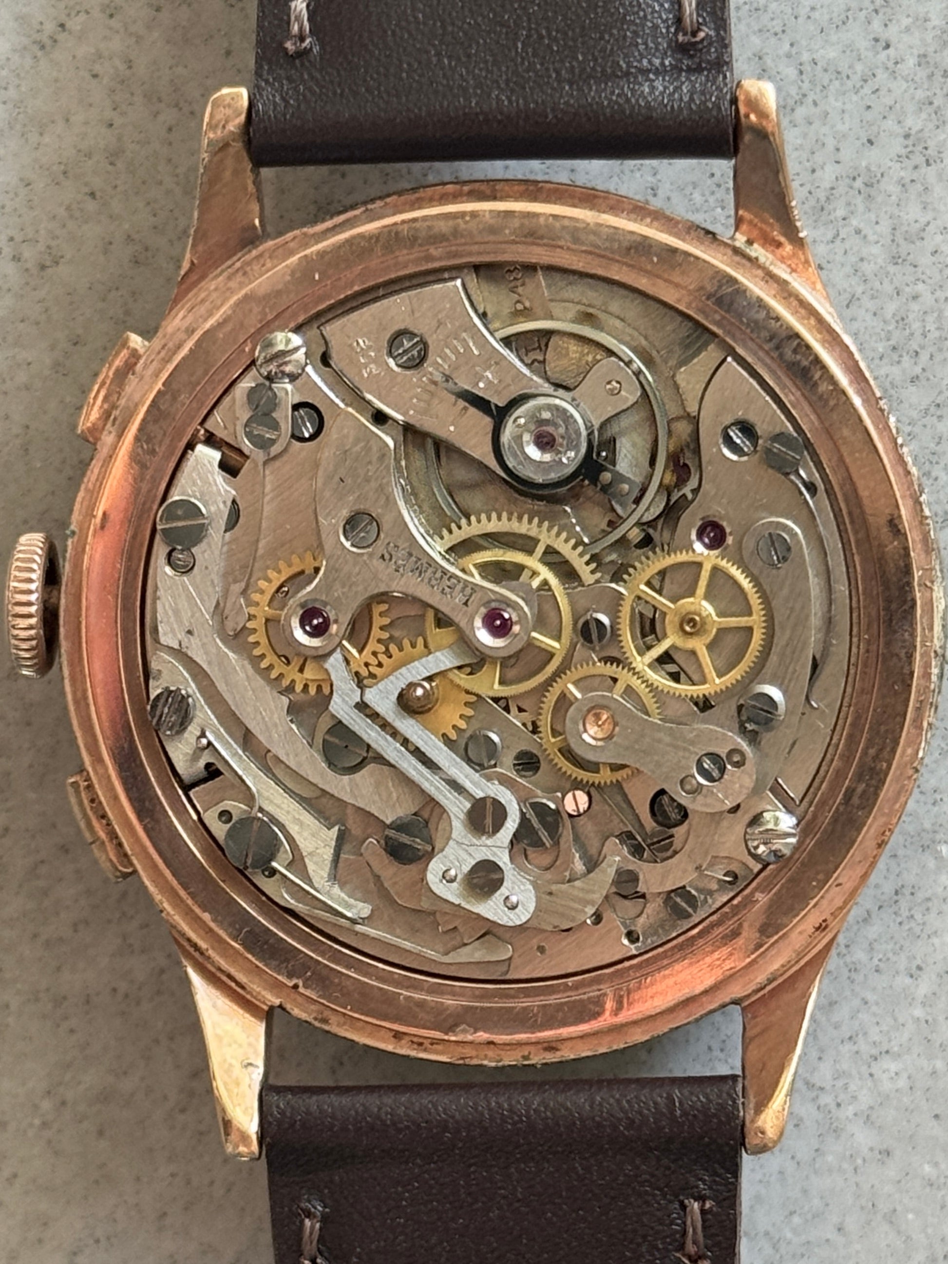 HERMÈS Manual Wind Chronograph Watch