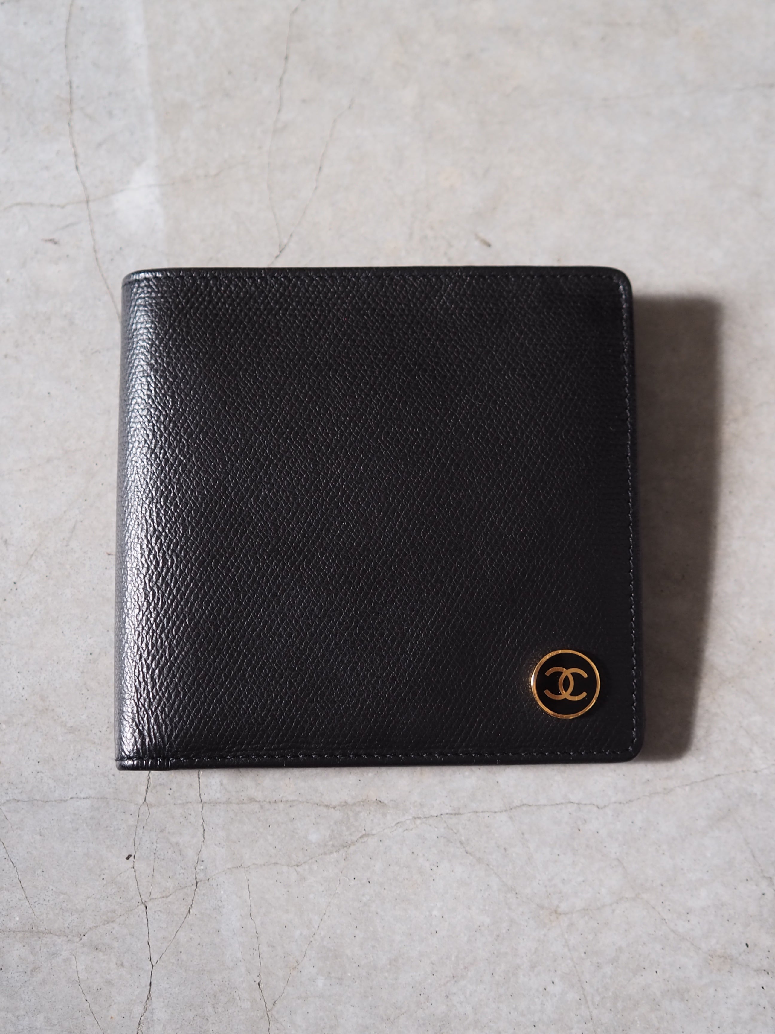 CHANEL COCO Button Compact Wallet 