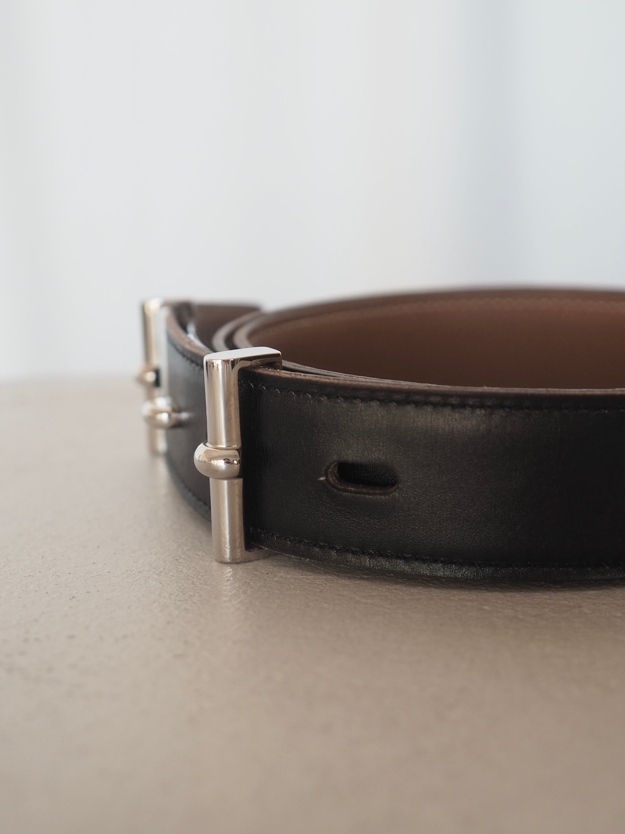 HERMÈS by Martin Margiela Reversible Leather Belt