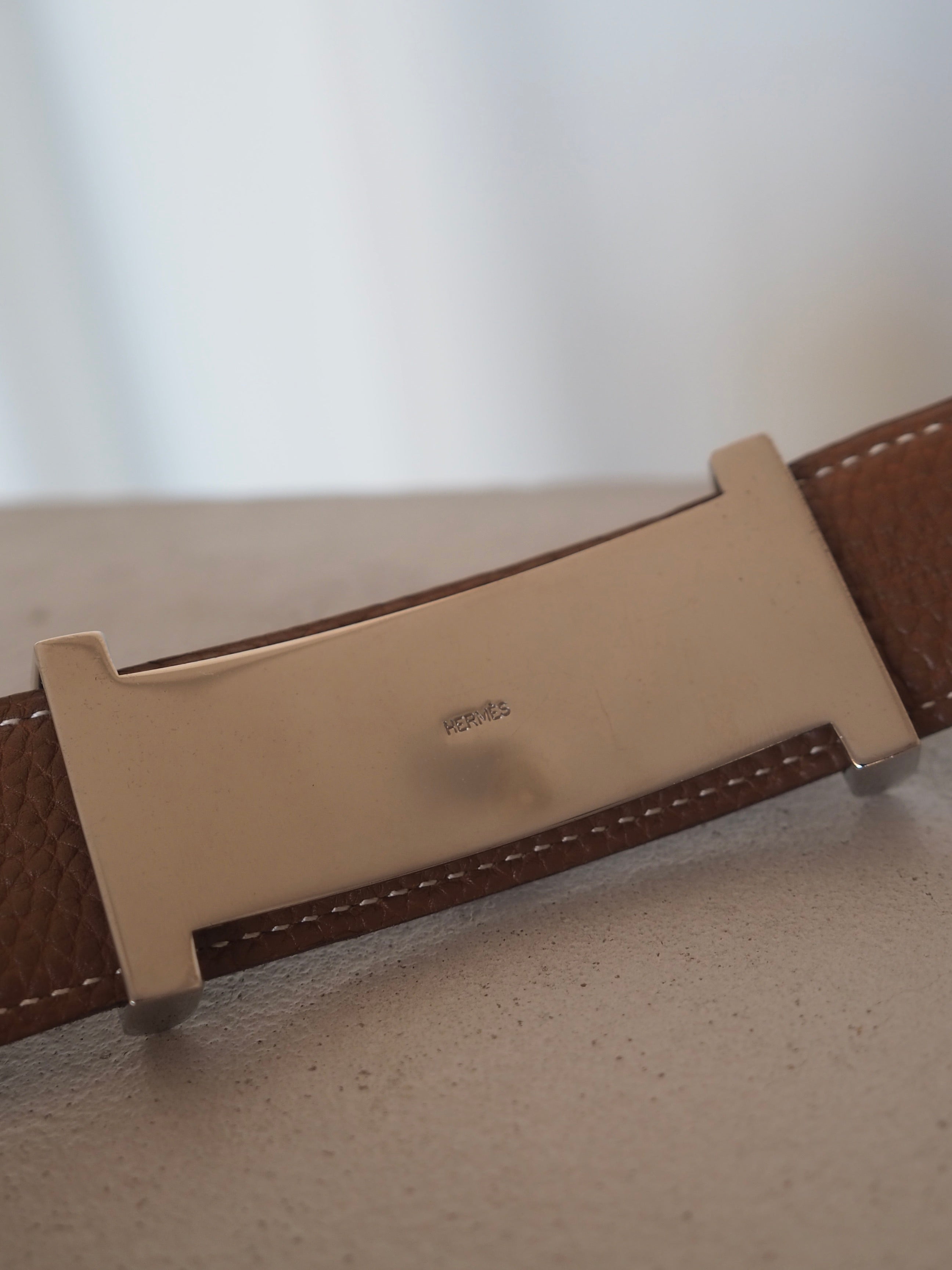 HERMÈS by Martin Margiela Reversible Leather Belt