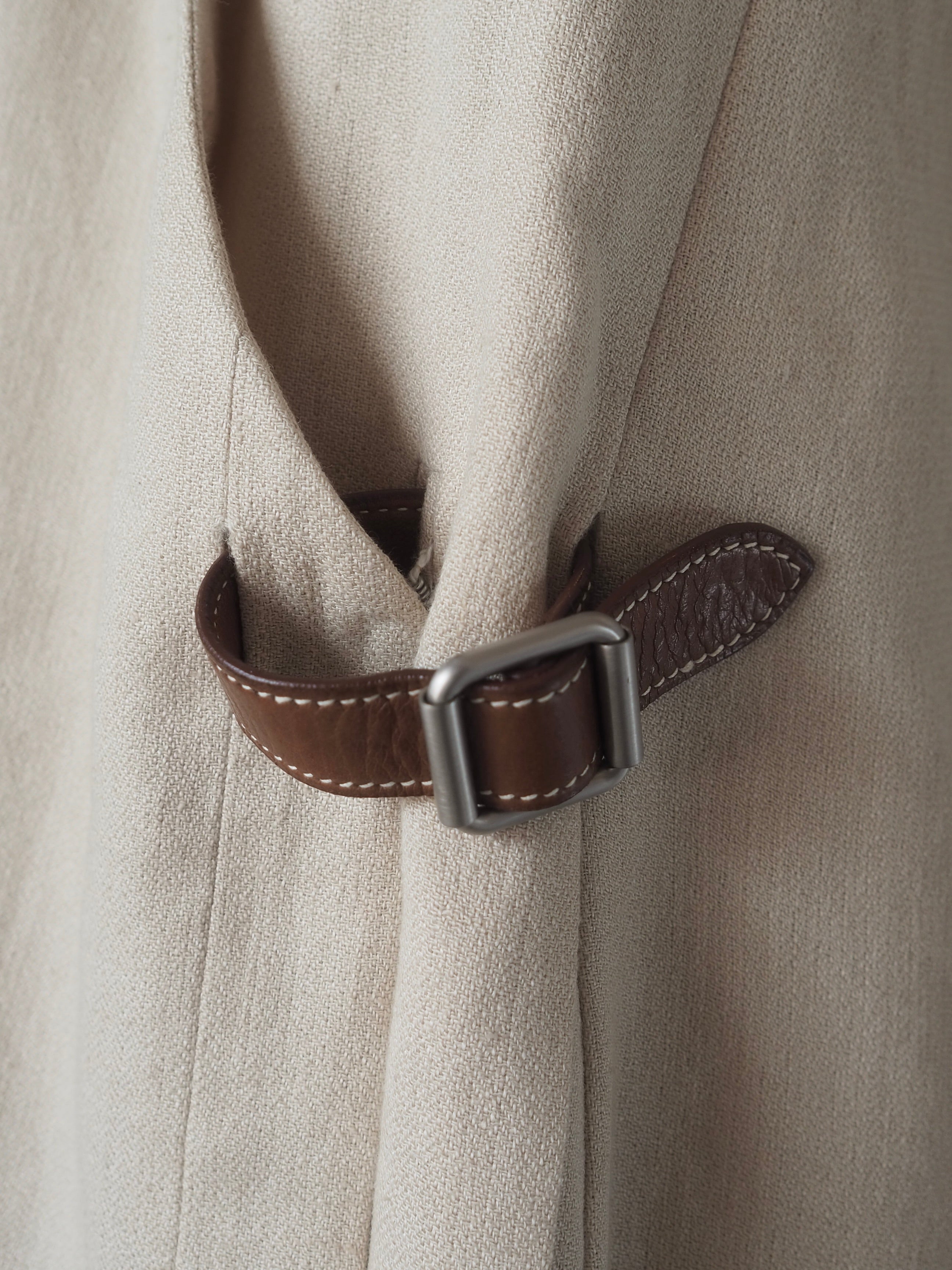 HERMÈS by Martin Margiela マルジェラ期 レザーベルト HERMES by Martin Margiela エルメス マルジェラ期 リネン レザー