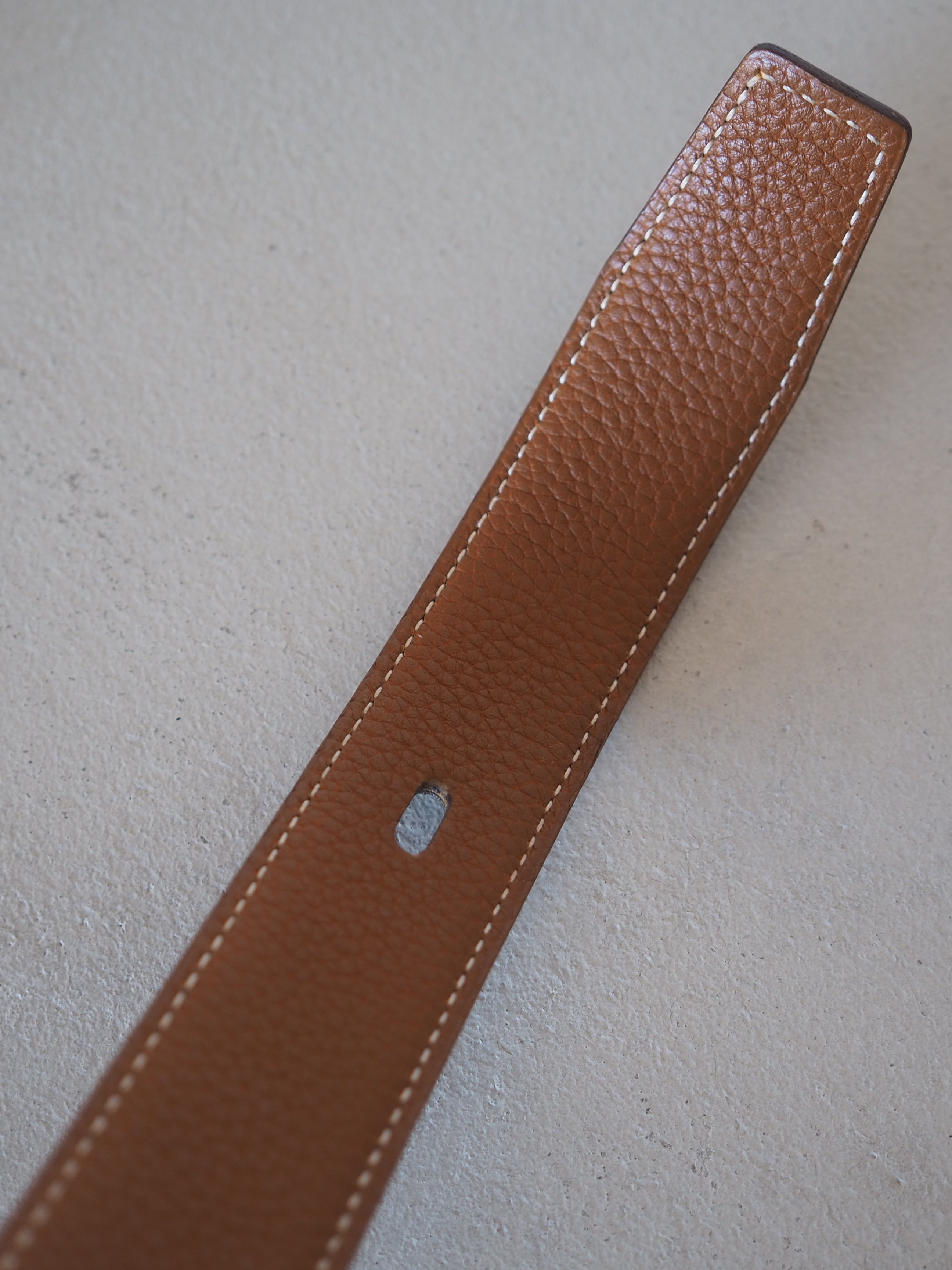 HERMES エルメス マルジェラ期 リバーシブル ベルト 70 シルバー