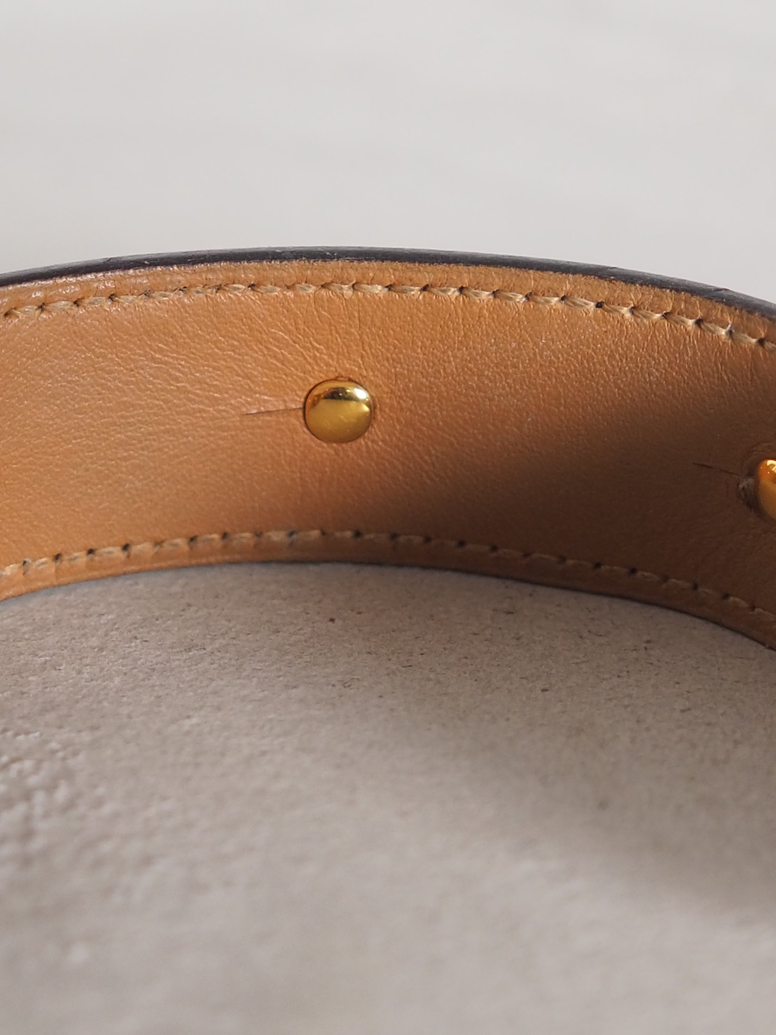 HERMES エルメス ホースビット バングル ゴールド ブラック