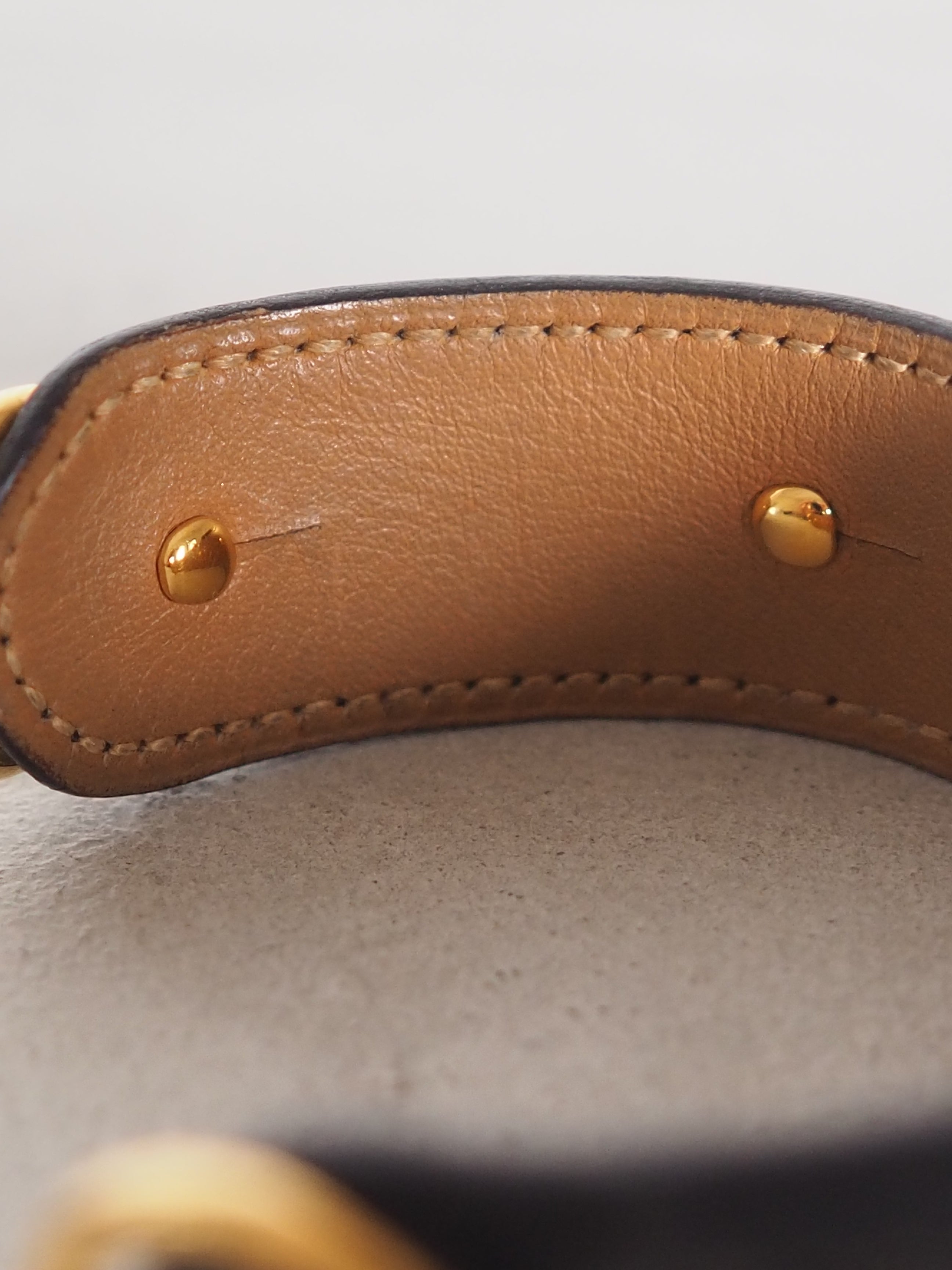 HERMES エルメス ホースビット バングル ゴールド ブラック