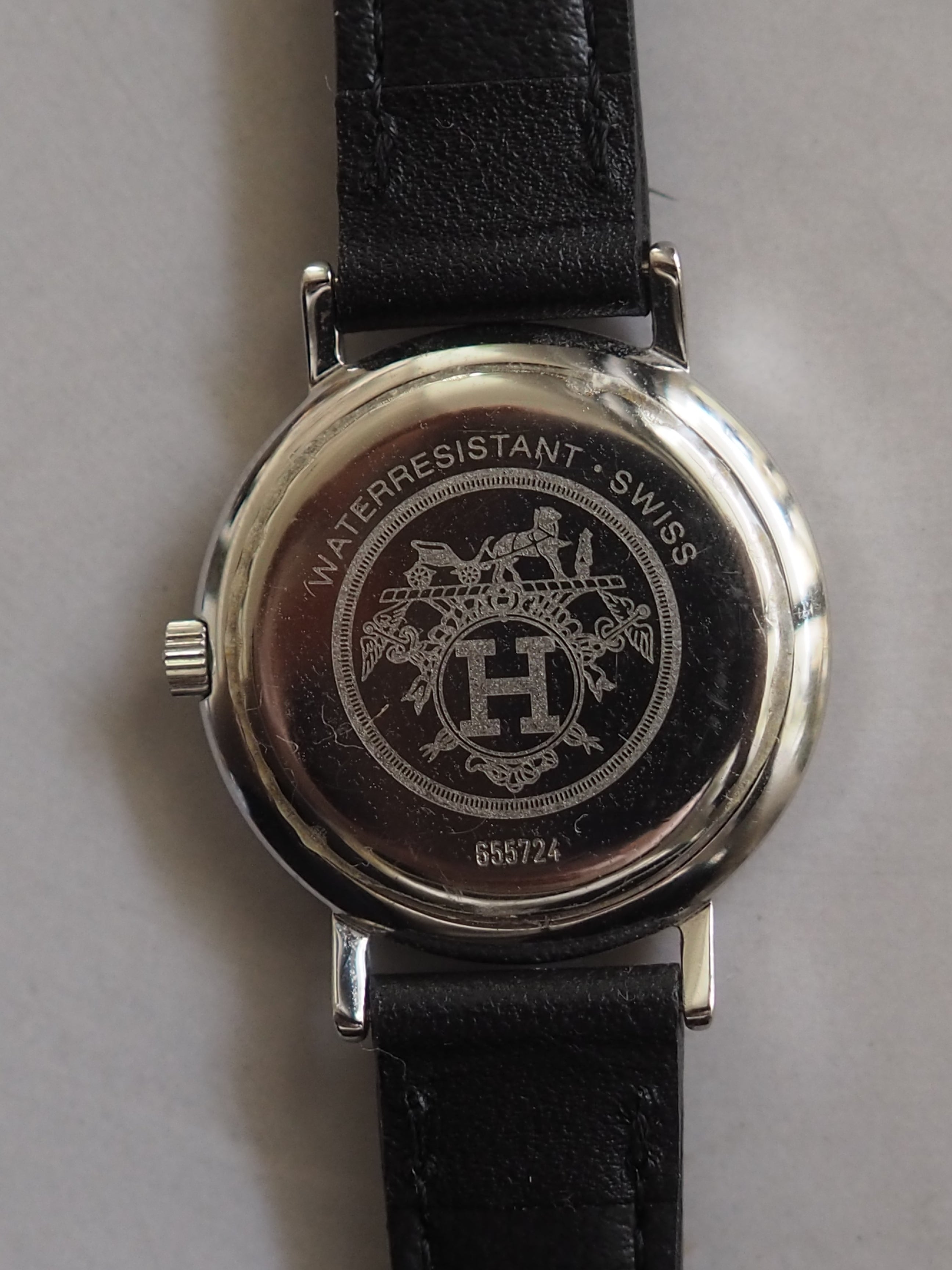 HERMES エルメス メテオール ウォッチ 腕時計 シルバー ゴールド