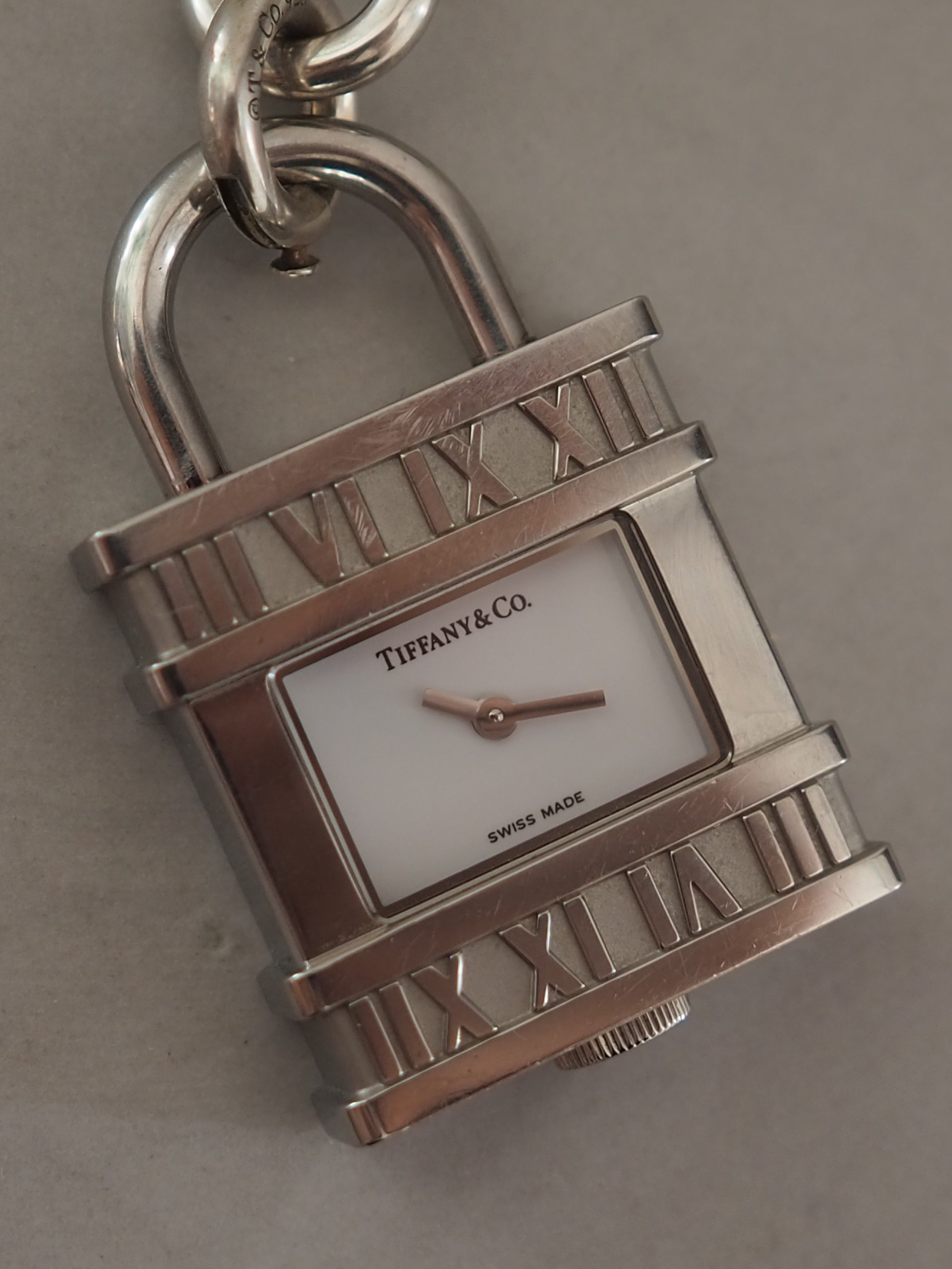 Tiffany & Co. Atlas Padlock Chain Watch