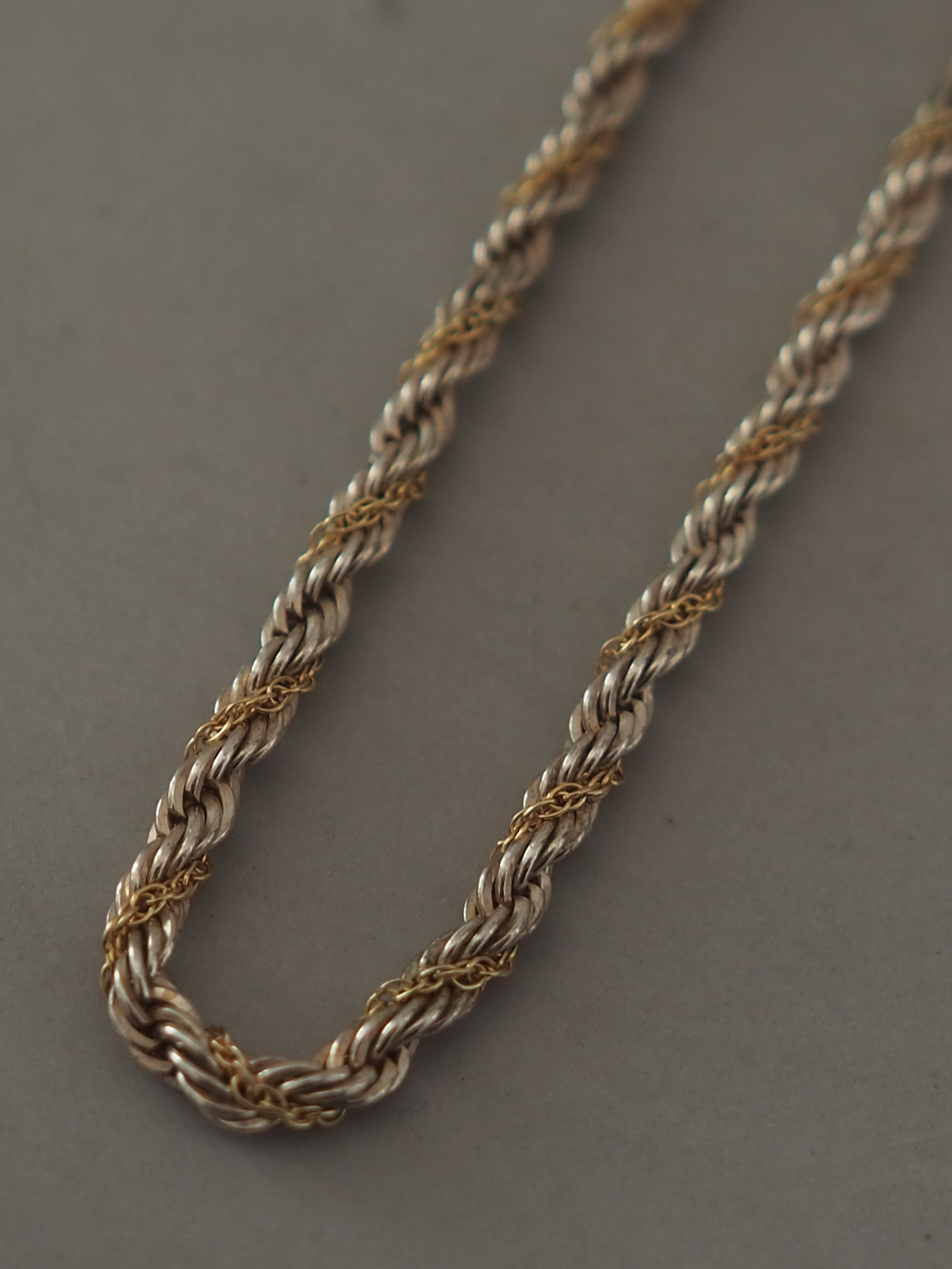 vintage TIFFANY & CO. ツイスト チェーン ネックレス TIFFANY&Co.（ティファニー） ツイスト チェーン ネックレス コンビ