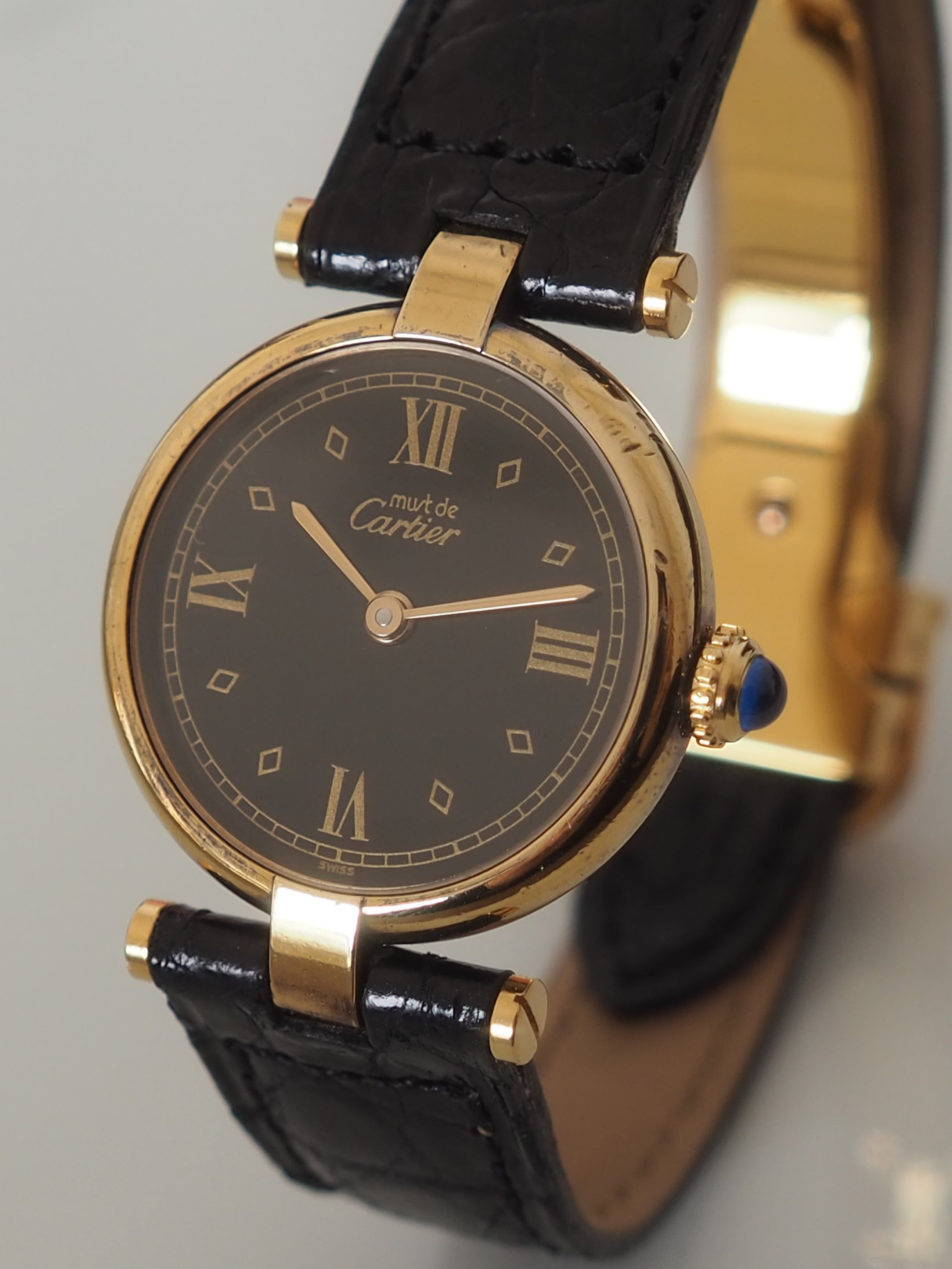 Cartier Must de Vendome Watch SM Black Diamond