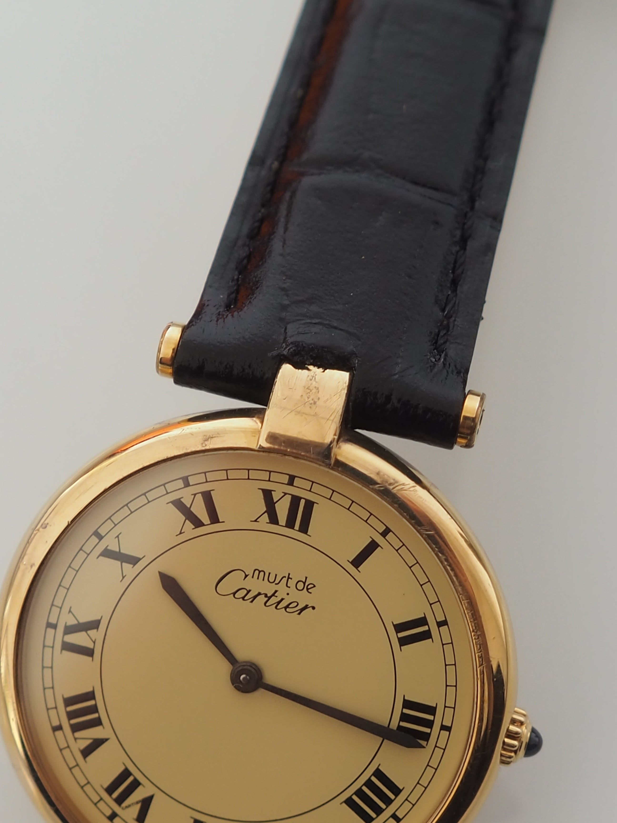 Cartier Must de Vendome Watch LM Ivory roman