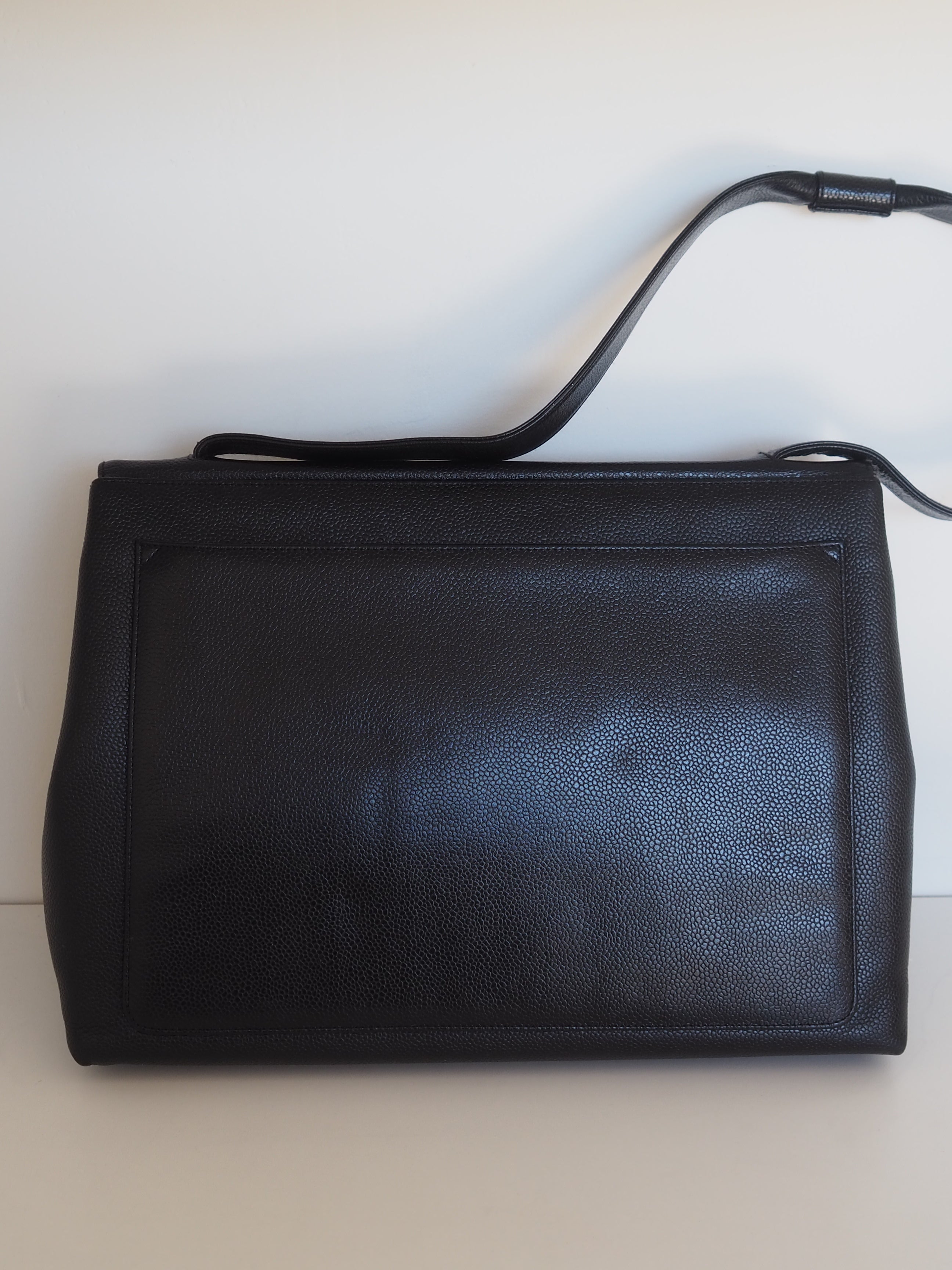 CHANEL COCO Black Caviar Shoulder Bag