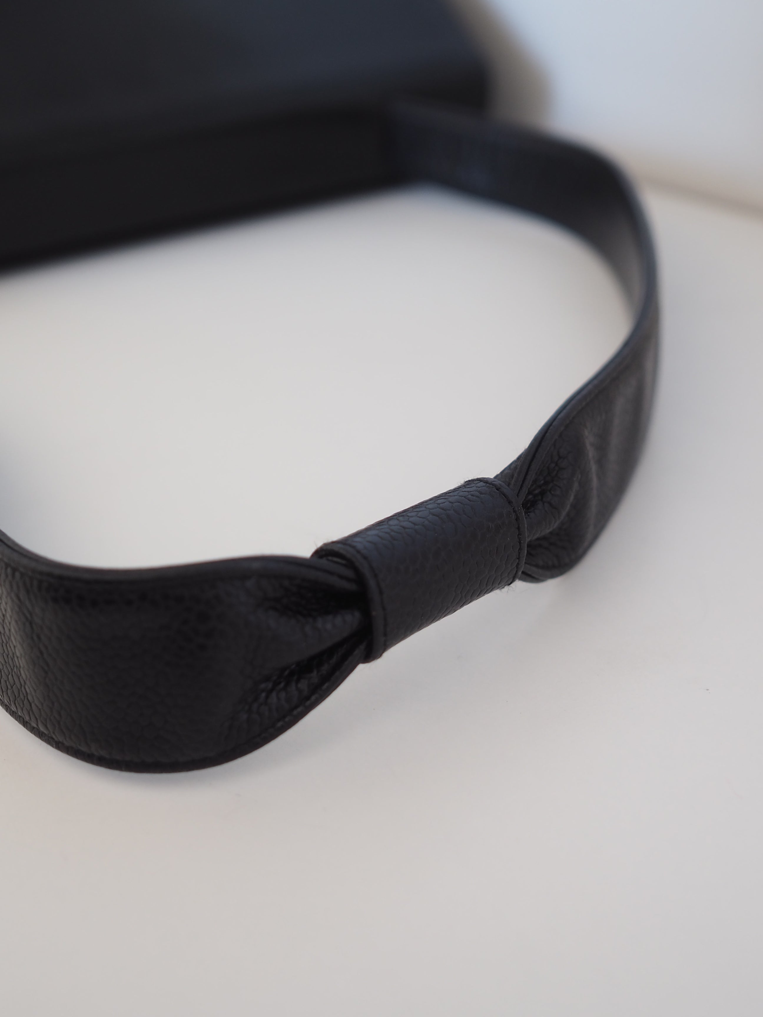 CHANEL COCO Black Caviar Shoulder Bag