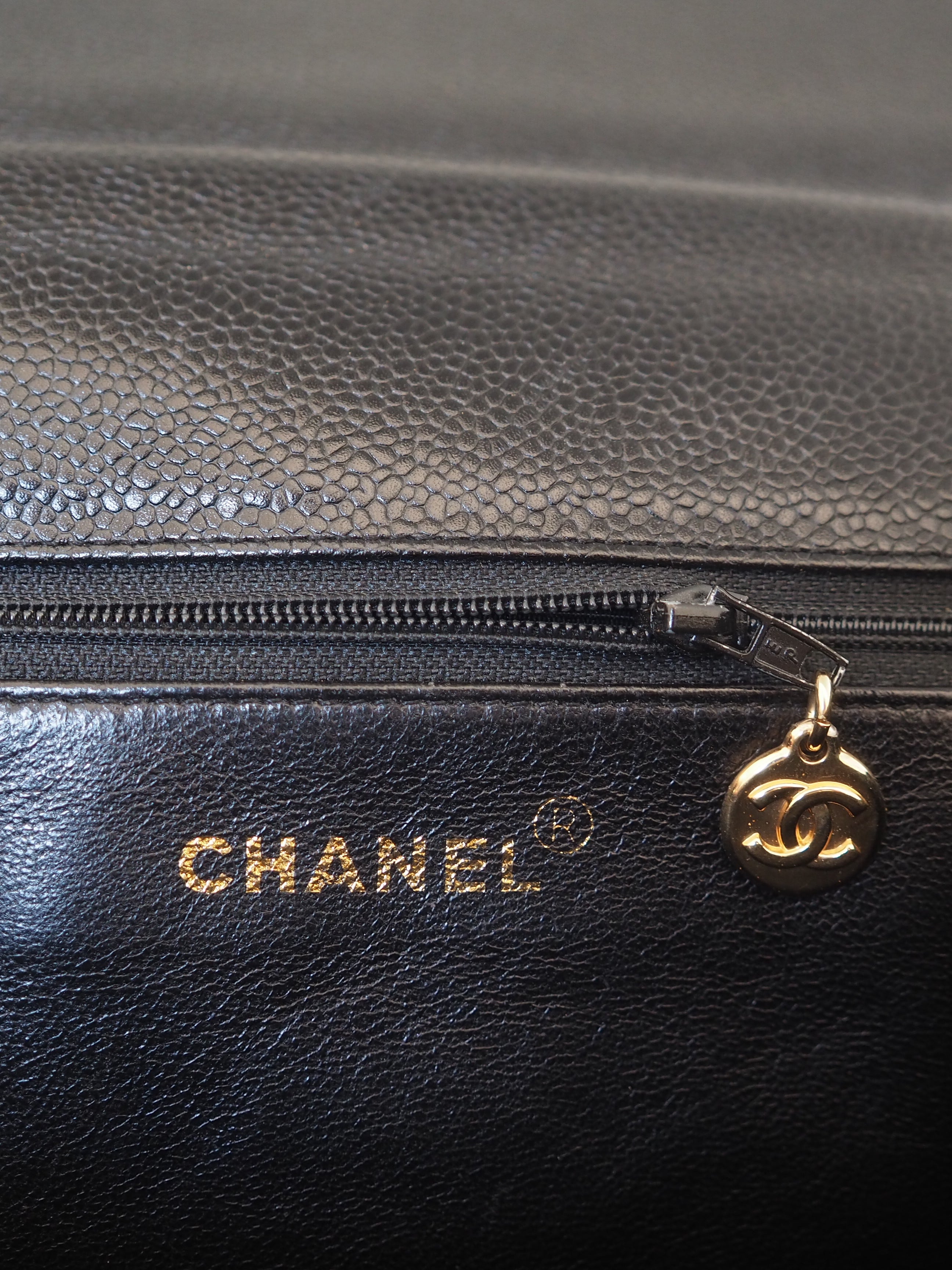 CHANEL COCO Black Caviar Shoulder Bag