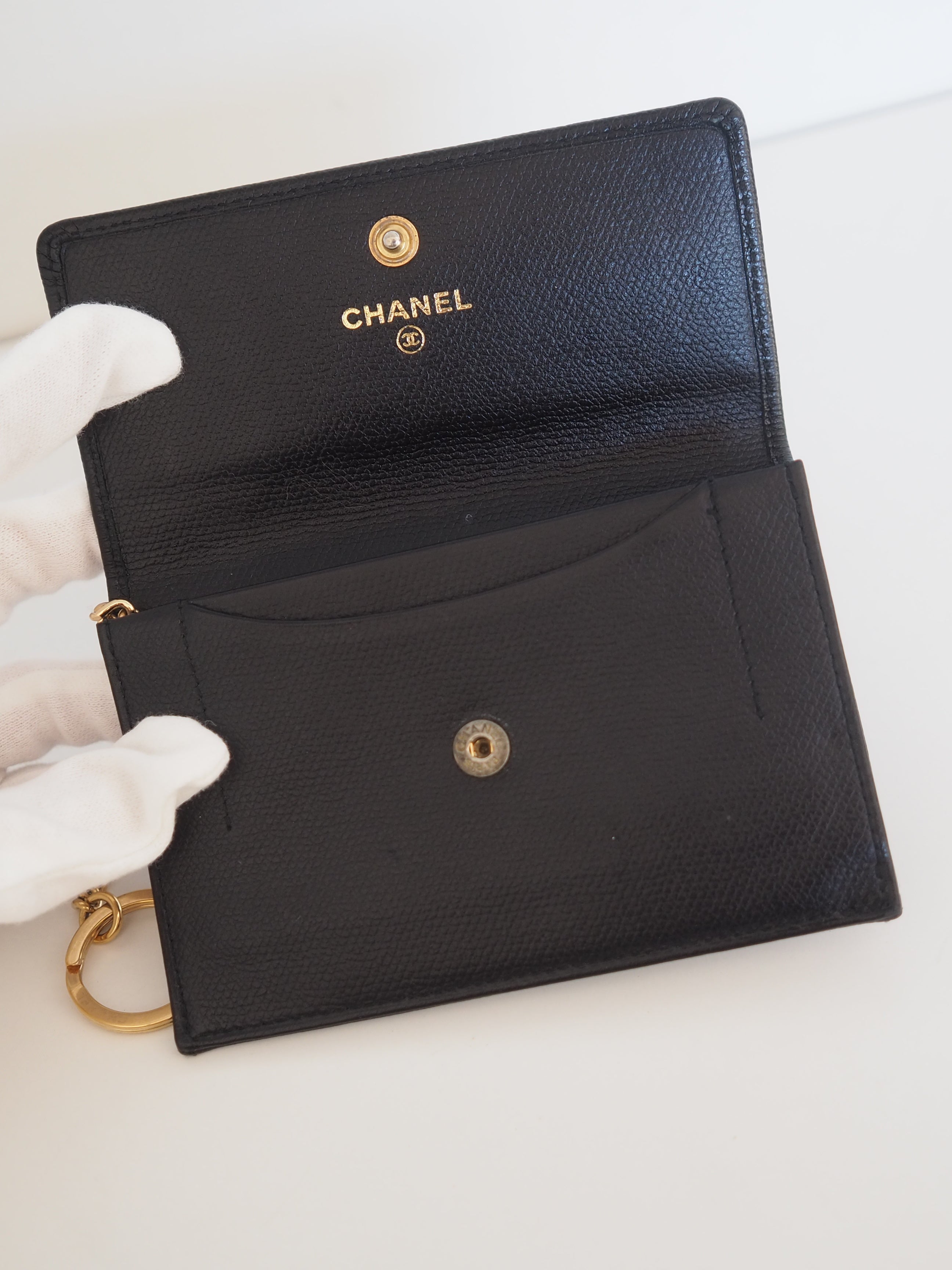 CHANEL シャネル COCO コインケース カードケース ブラック ヴィンテージ