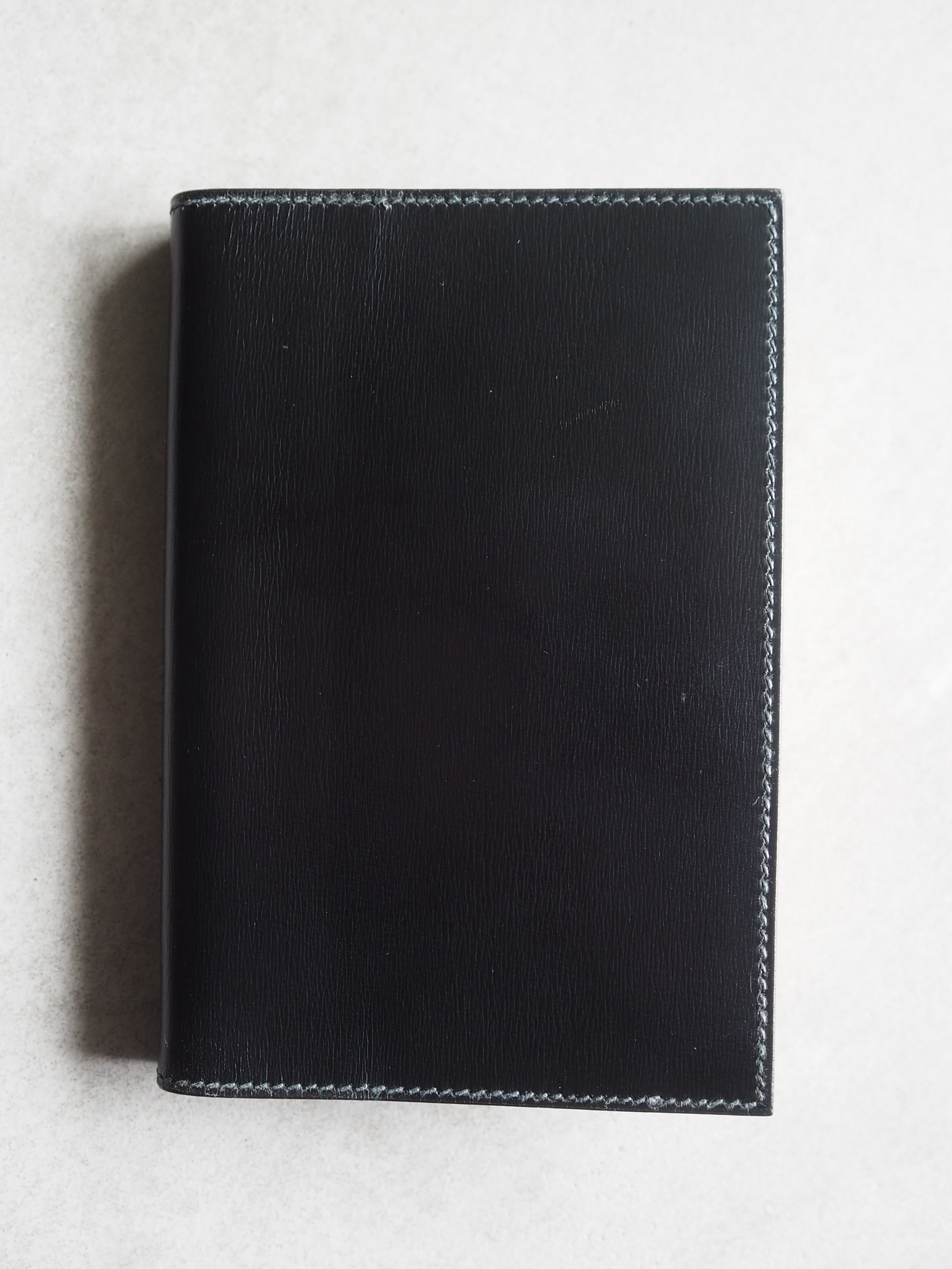 HERMES エルメス アジェンダ 手帳 財布 カードケース ブラック レザー