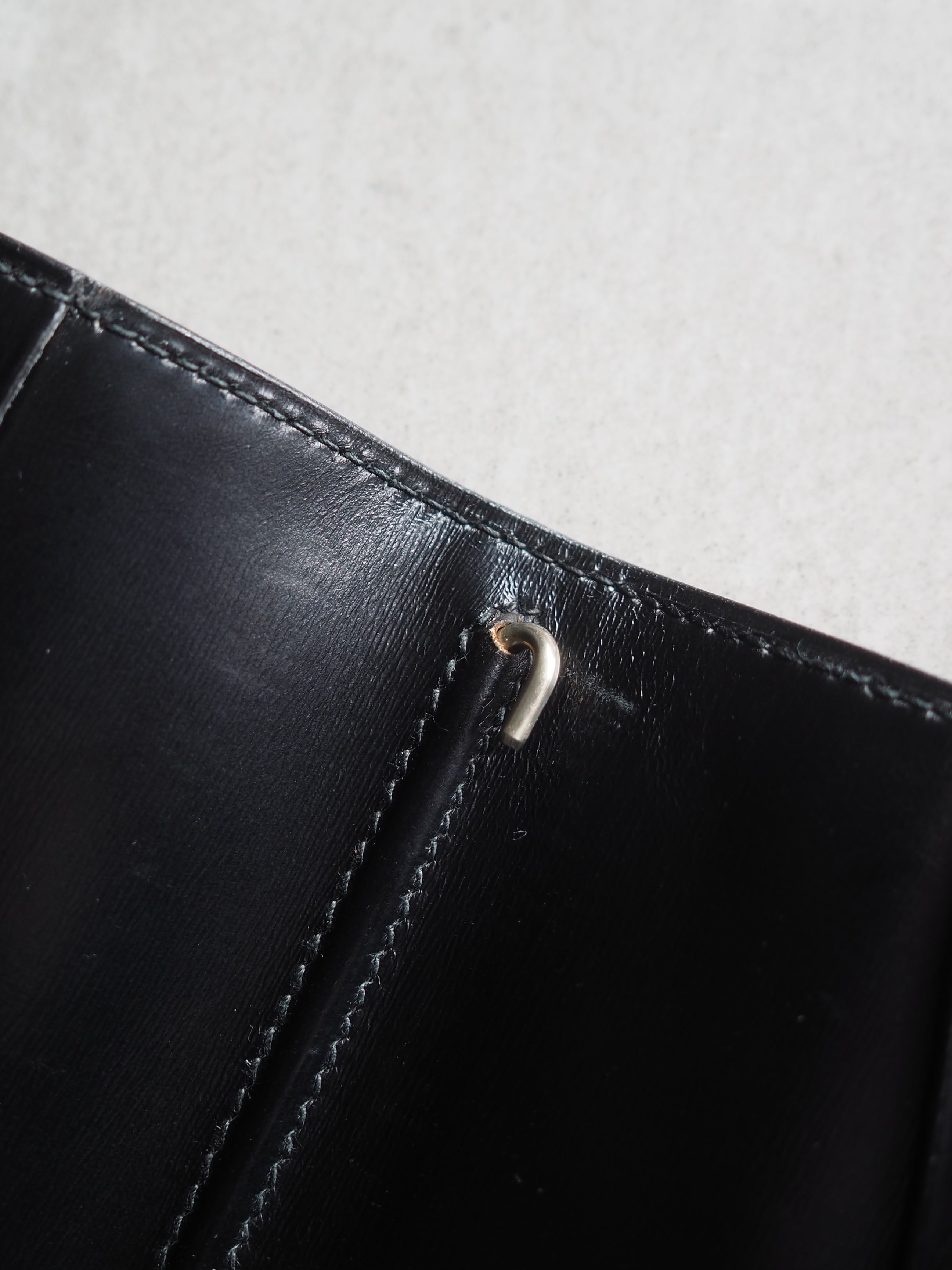 HERMES エルメス アジェンダ 手帳 財布 カードケース ブラック レザー
