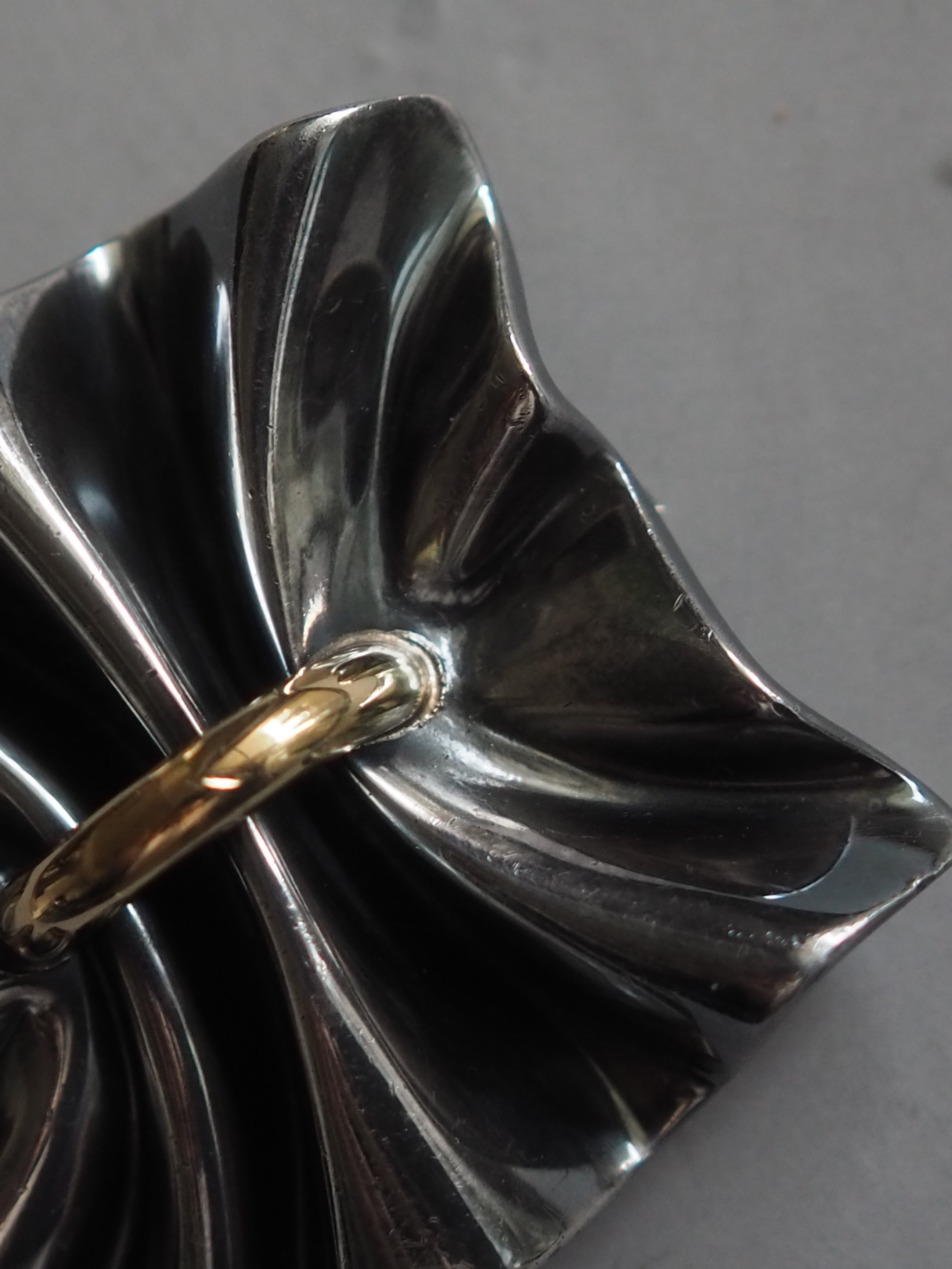 希少◾️特大サイズ◾️ジョージジェンセン メビウスブローチ  Georg Jensen ジョージ・ジェンセン リーネ・ムンテ ブローチ #399