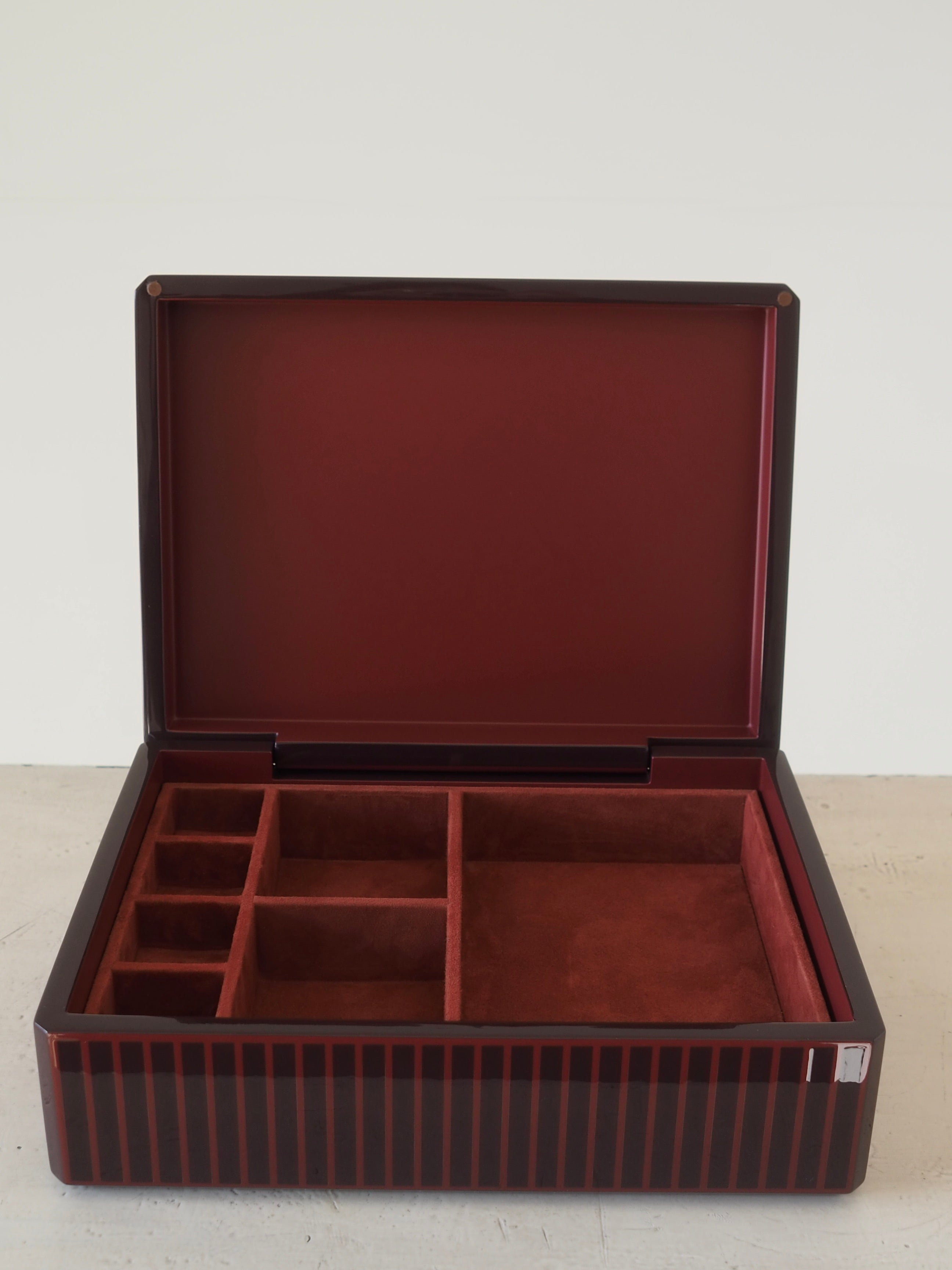 HERMES エルメス ジュエリーボックス ウッド ラッカー Hリュバン ユニ