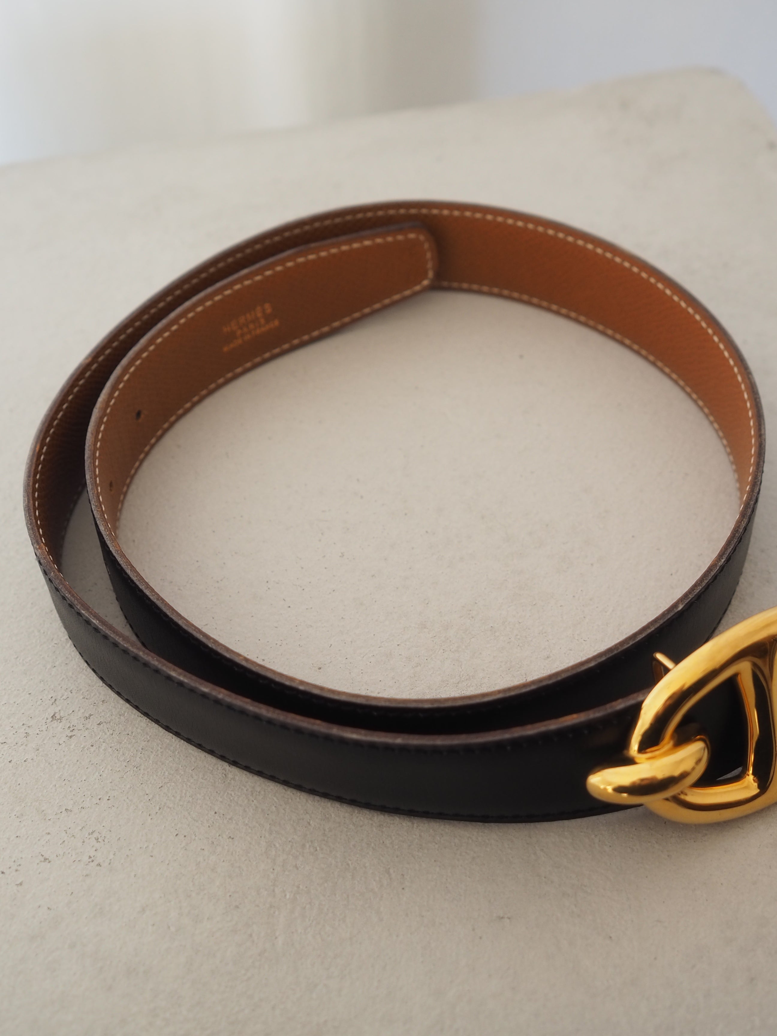 HERMES エルメス シェーヌダンクル ベルト 70 ゴールド レディース