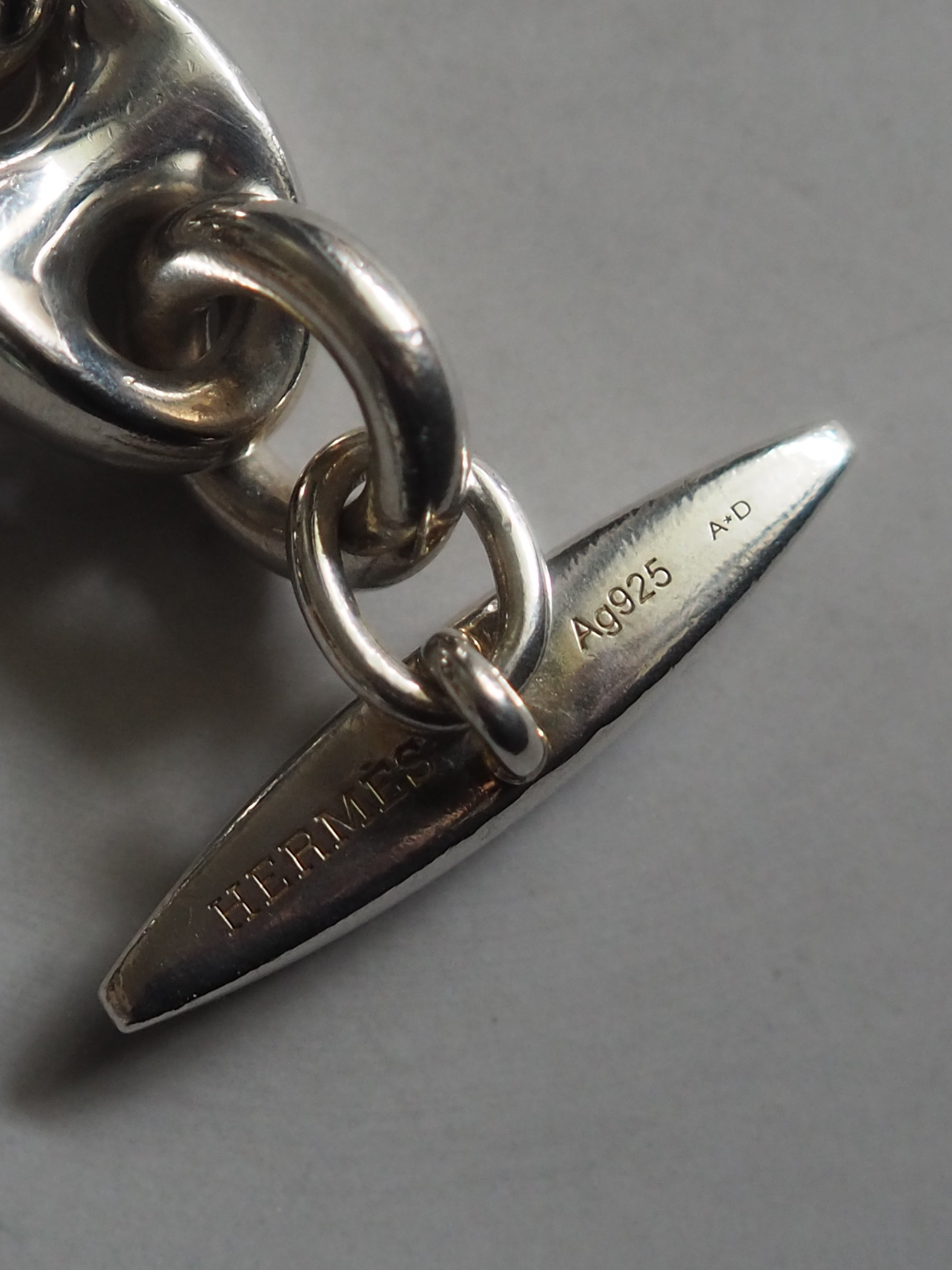 HERMES エルメス ネプチューン ブレスレット シルバー 925 メンズ