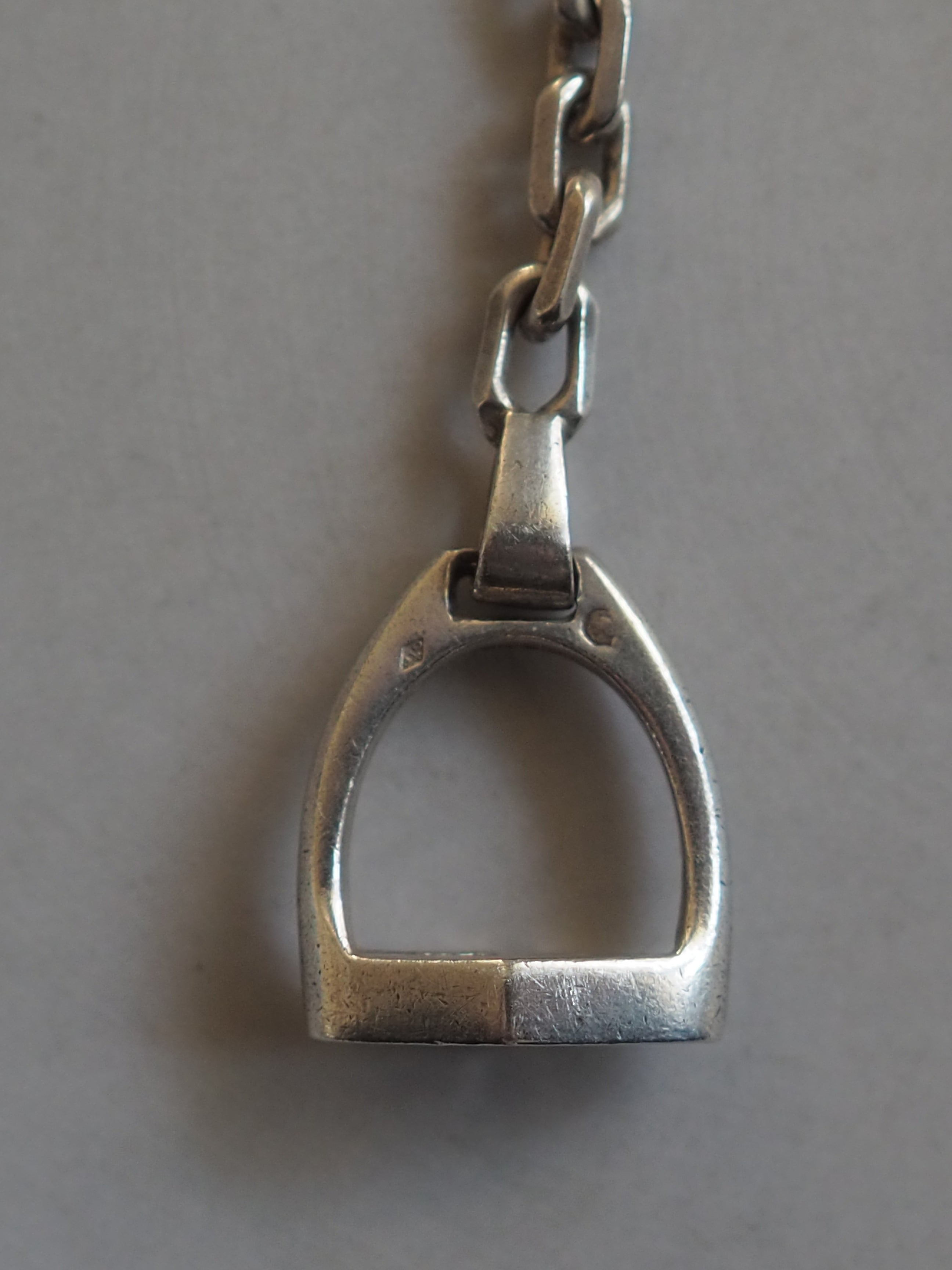 HERMES エルメス エトリエ キーチャーム キーホルダー シルバー ユニ
