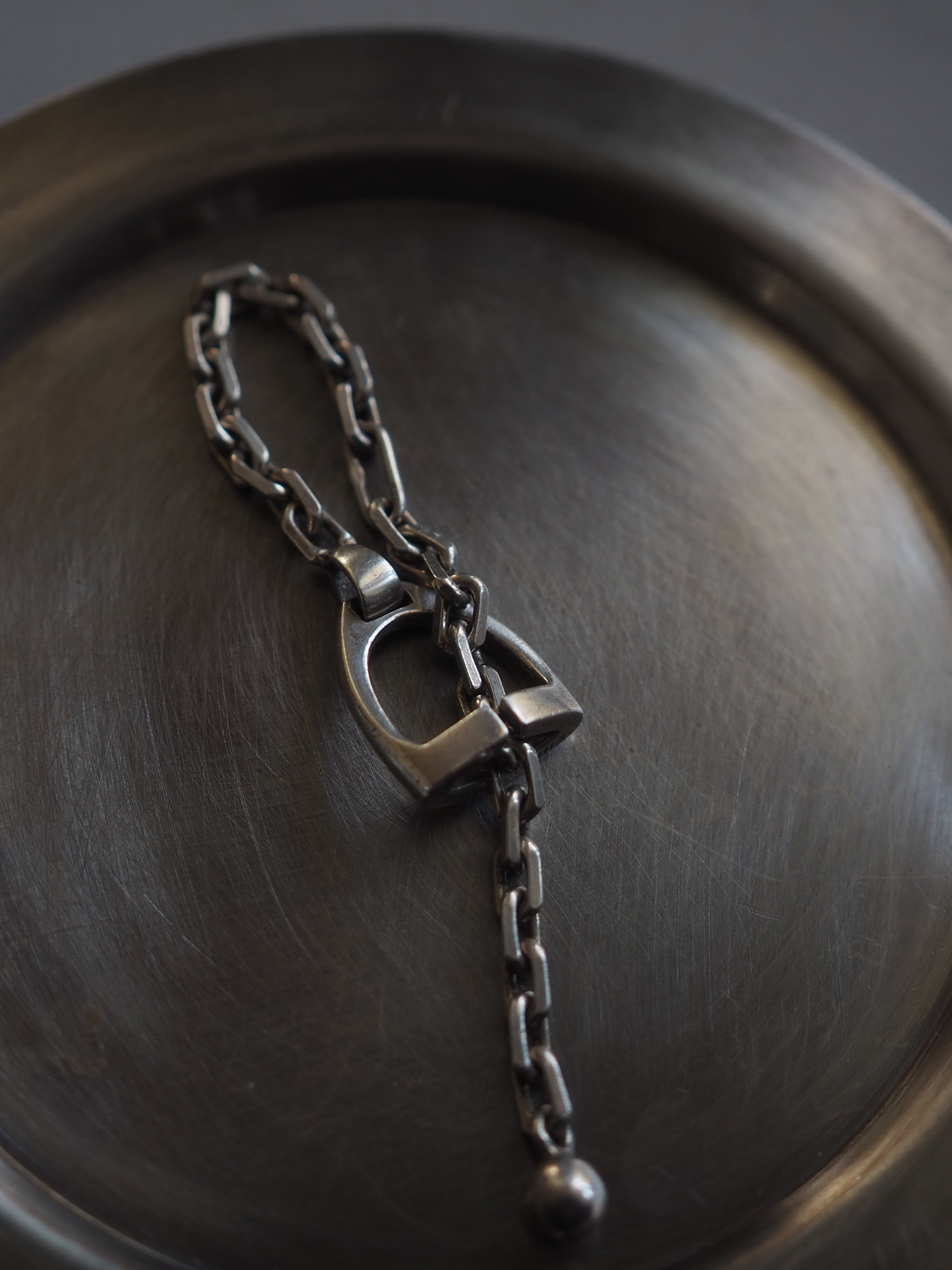 HERMES エルメス エトリエ キーチャーム キーホルダー シルバー ユニ