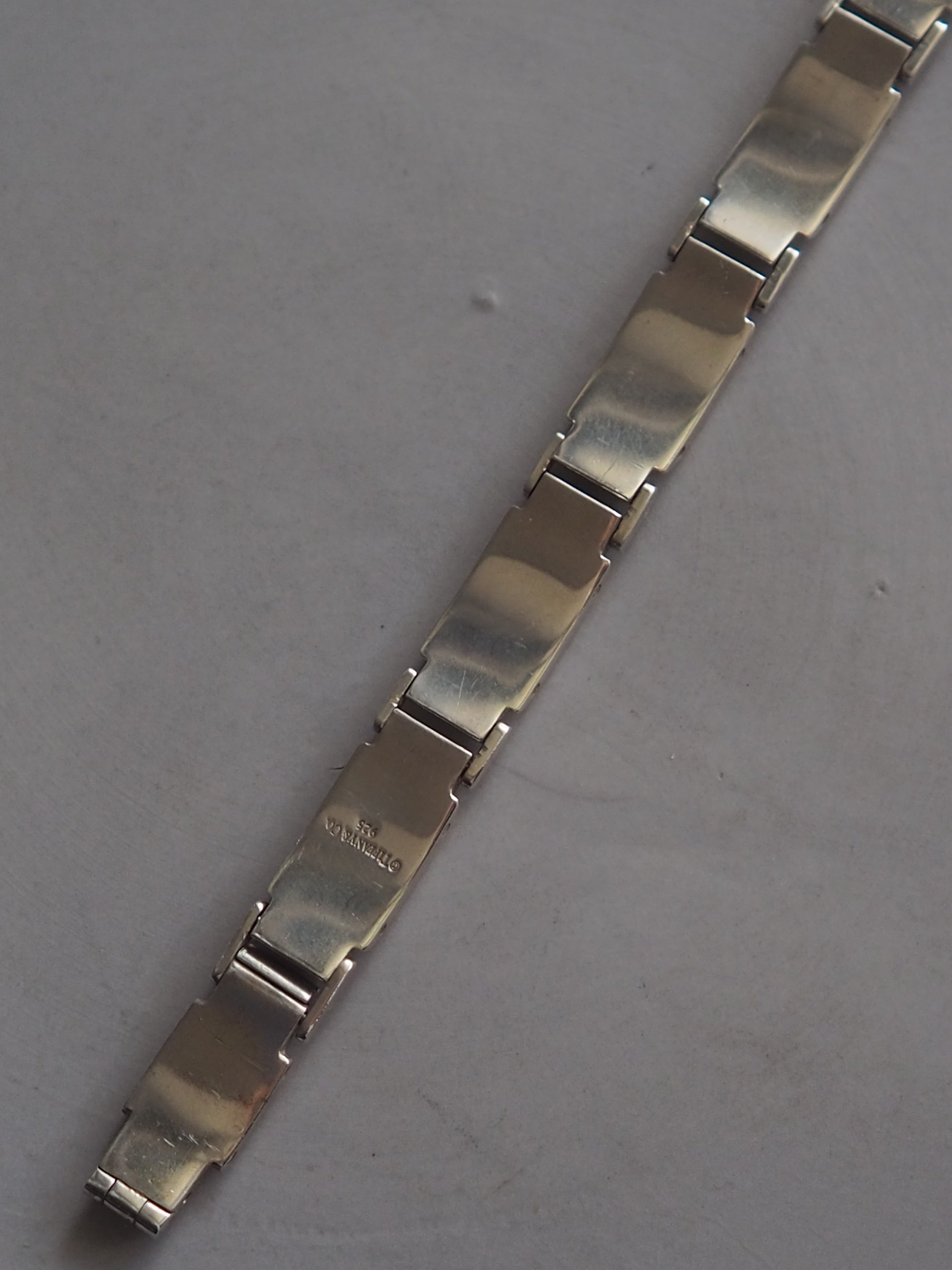 h783 超希少　美品　ティファニー　メトロポリス　バングル　シルバー　925 Tiffany & Co ヴィンテージ オールド ティファニー メトロポリス