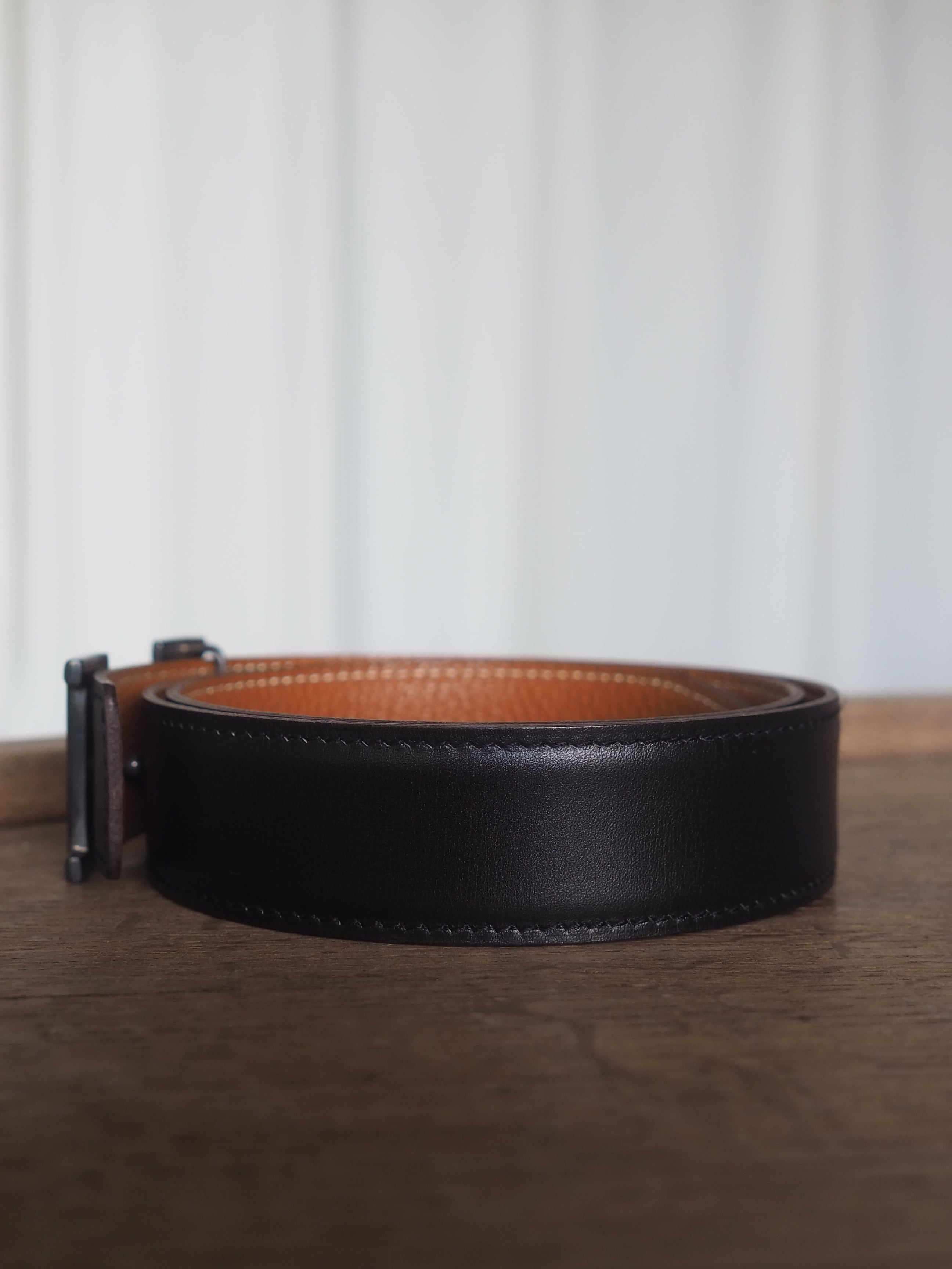 HERMES エルメス トゥアレグ ベルト 80 マルジェラ期 シルバー