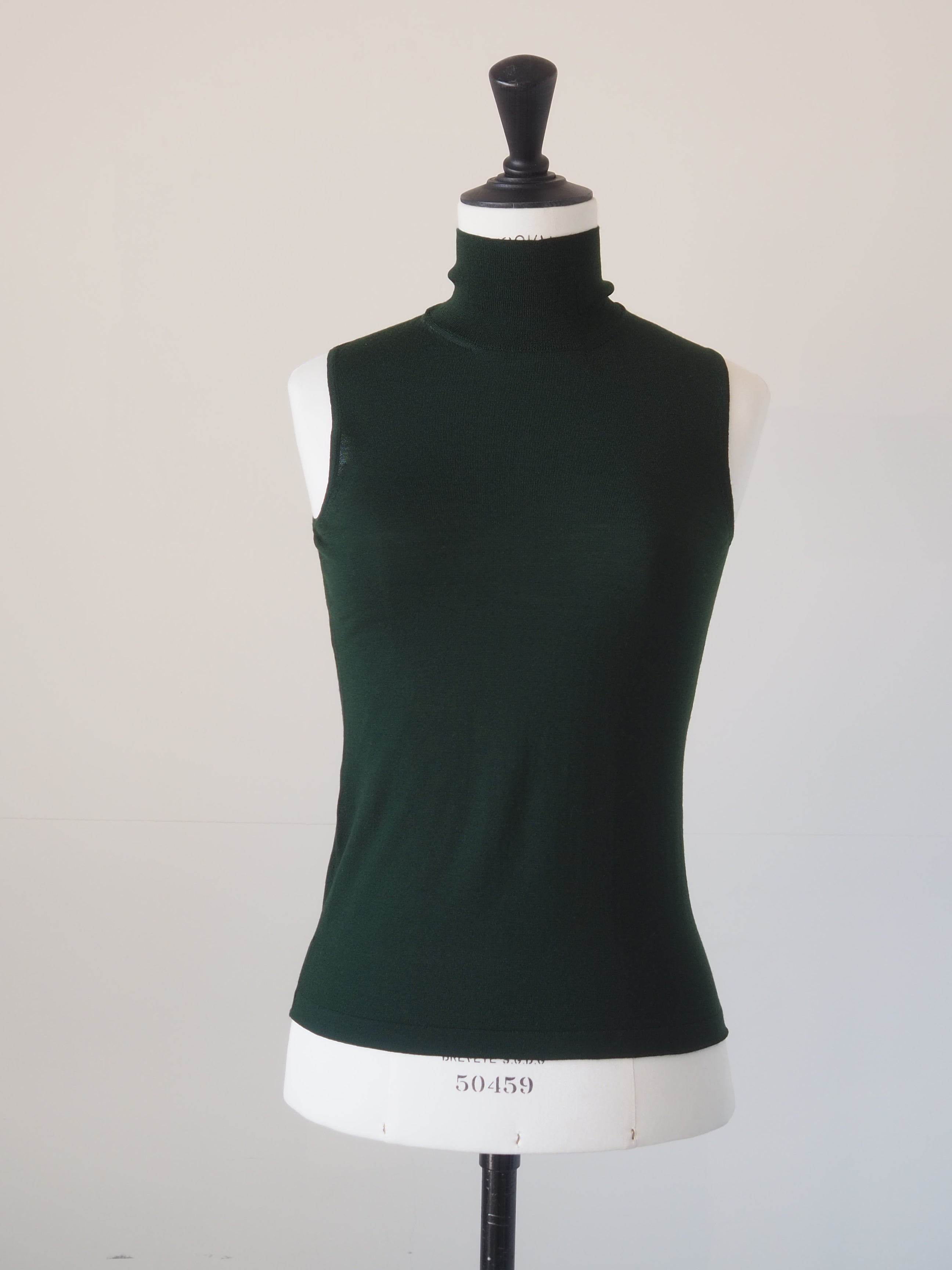 HERMÈS Wool High Neck Sleeveless Knit
