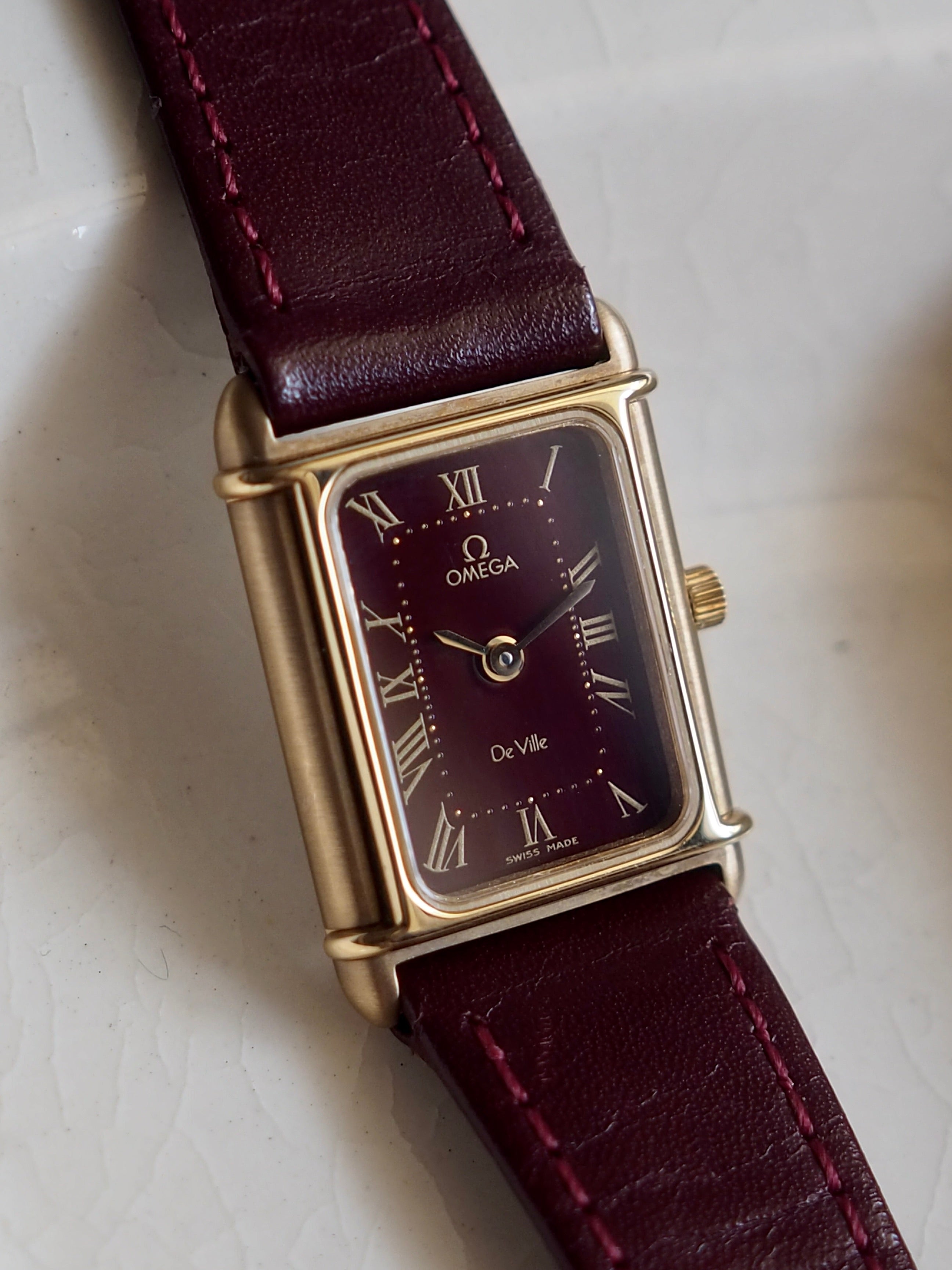 OMEGA De Ville Rectangular Roman Dial Watch