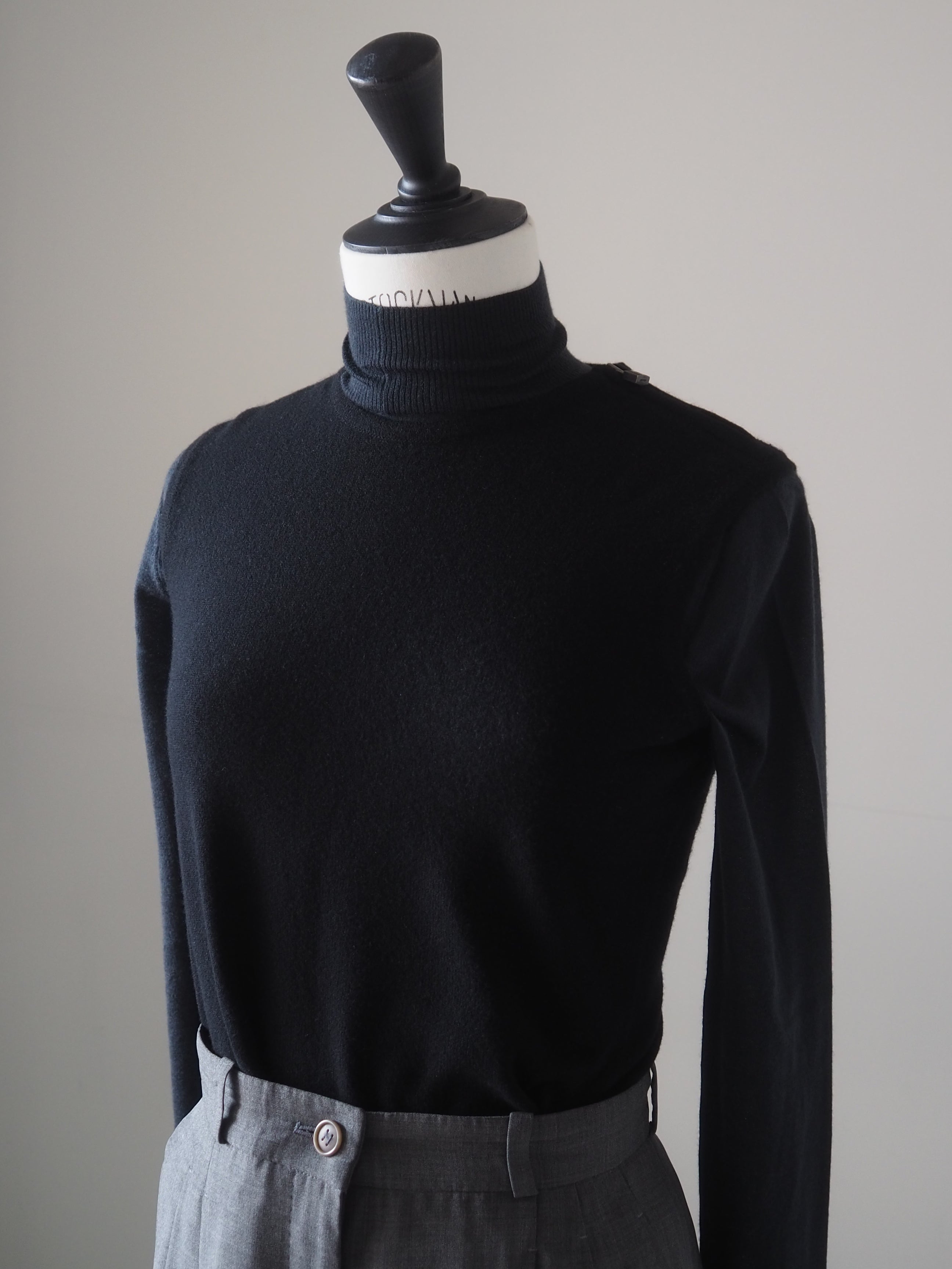 HERMES エルメス ケリー カデナ ジップ カシミヤ ニット ブラック XS