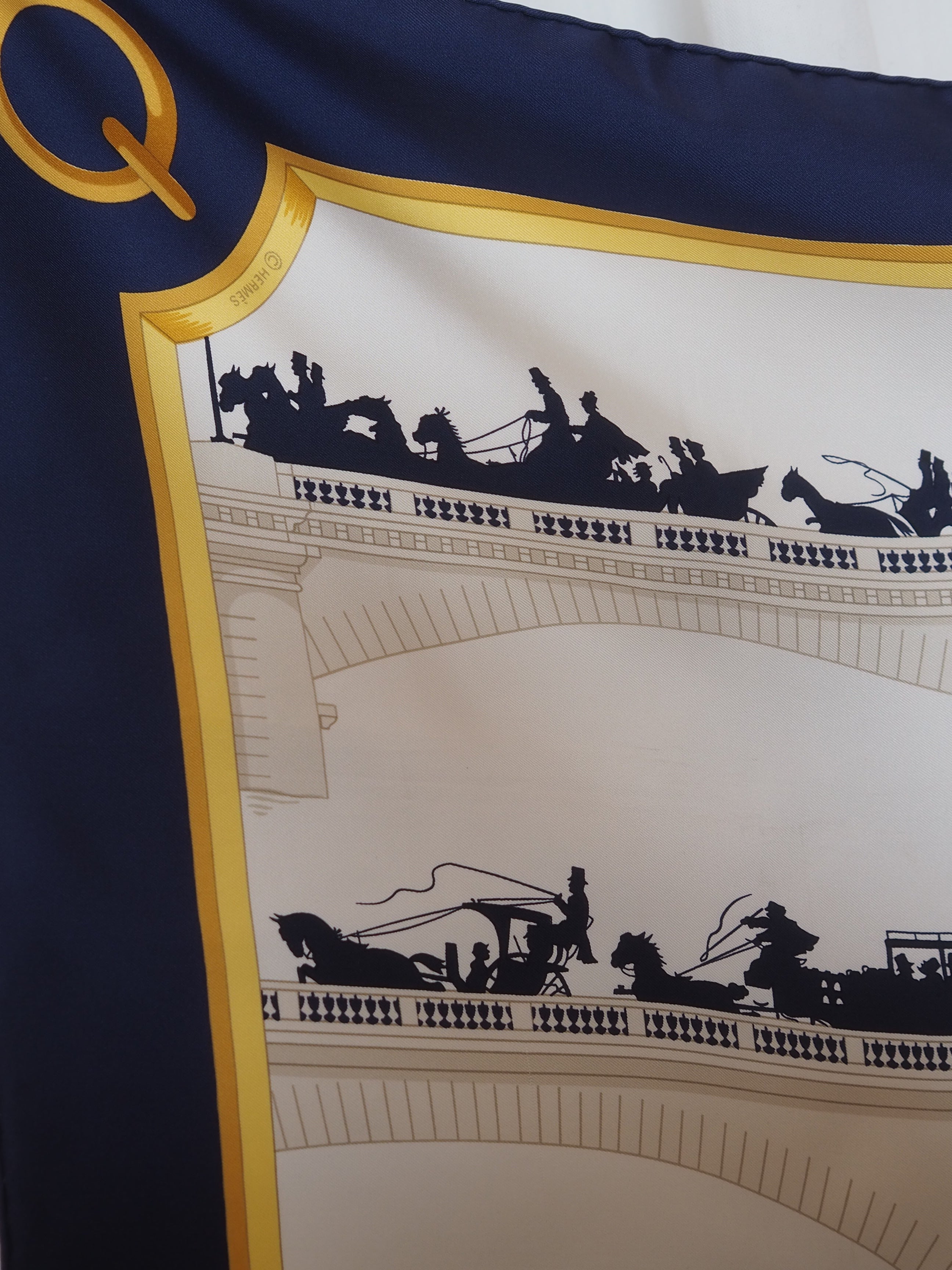 HERMÈS エルメス カレ Les Ponts de Paris シルクスカーフ ヴィンテージ
