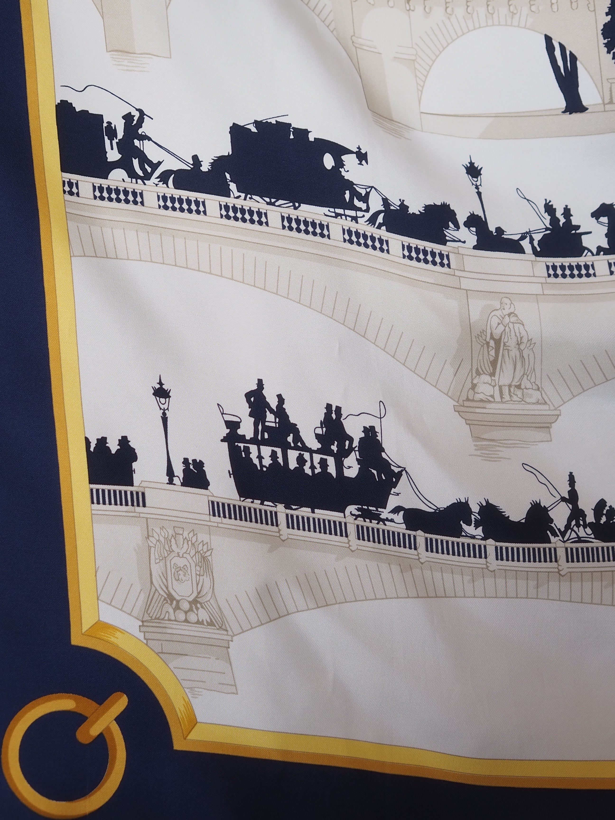 HERMÈS エルメス カレ Les Ponts de Paris シルクスカーフ ヴィンテージ