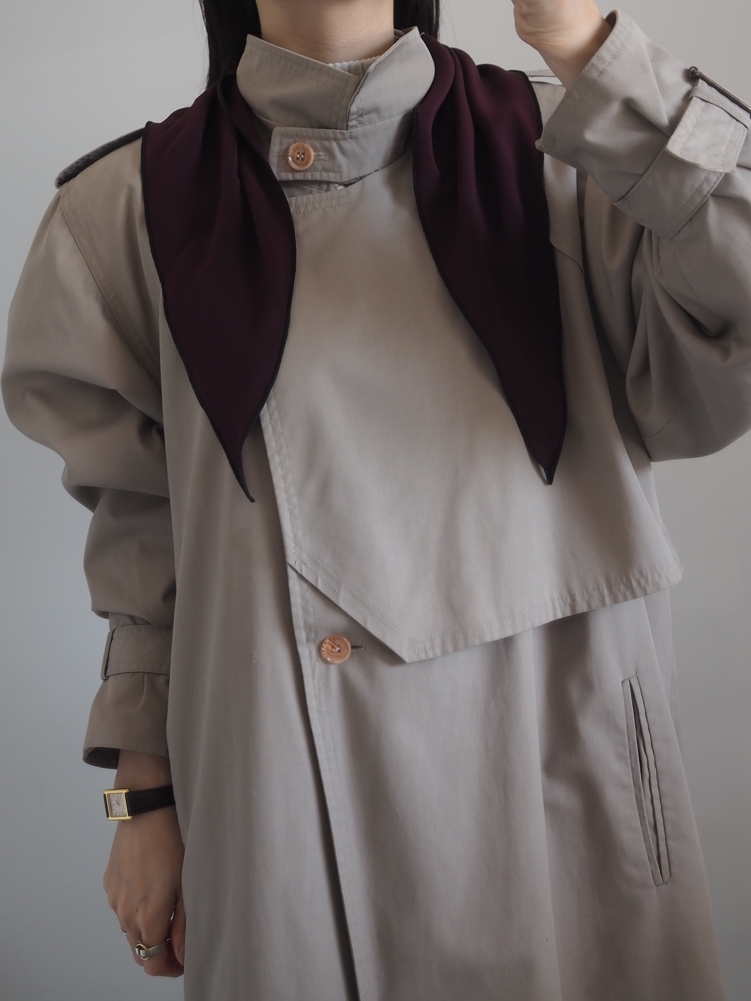 HERMES エルメス ロザンジュ スカーフ シルク ボルドー ブラック