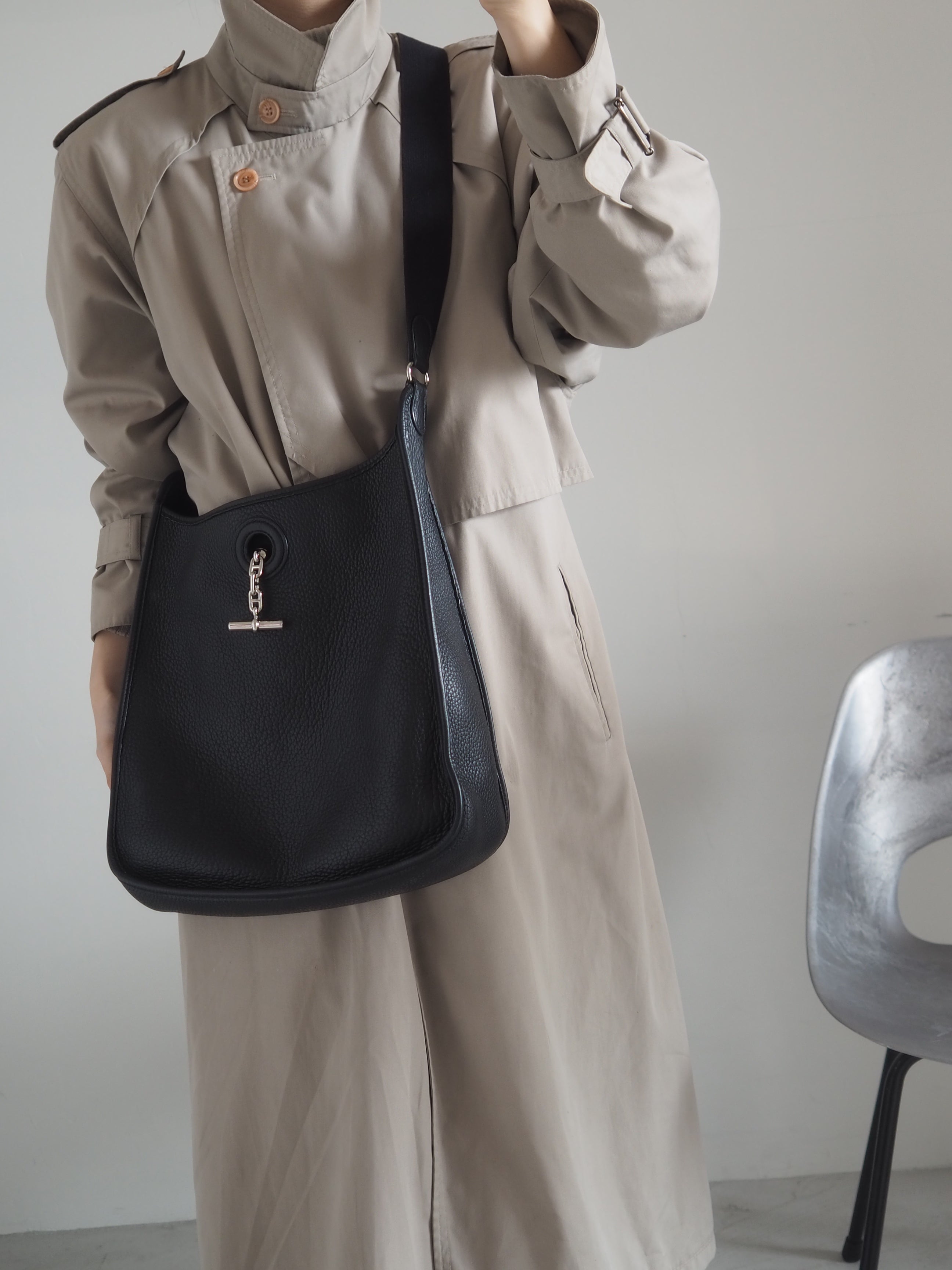 エルメス HERMES ヴェスパGM シェーヌダンクル金具 肩掛け ワンショルダー ショルダーバッグ トゴ D□刻 シエンヌ レッド HERMES エルメス ヴェスパ GM ショルダー バッグ シェーヌダンクル