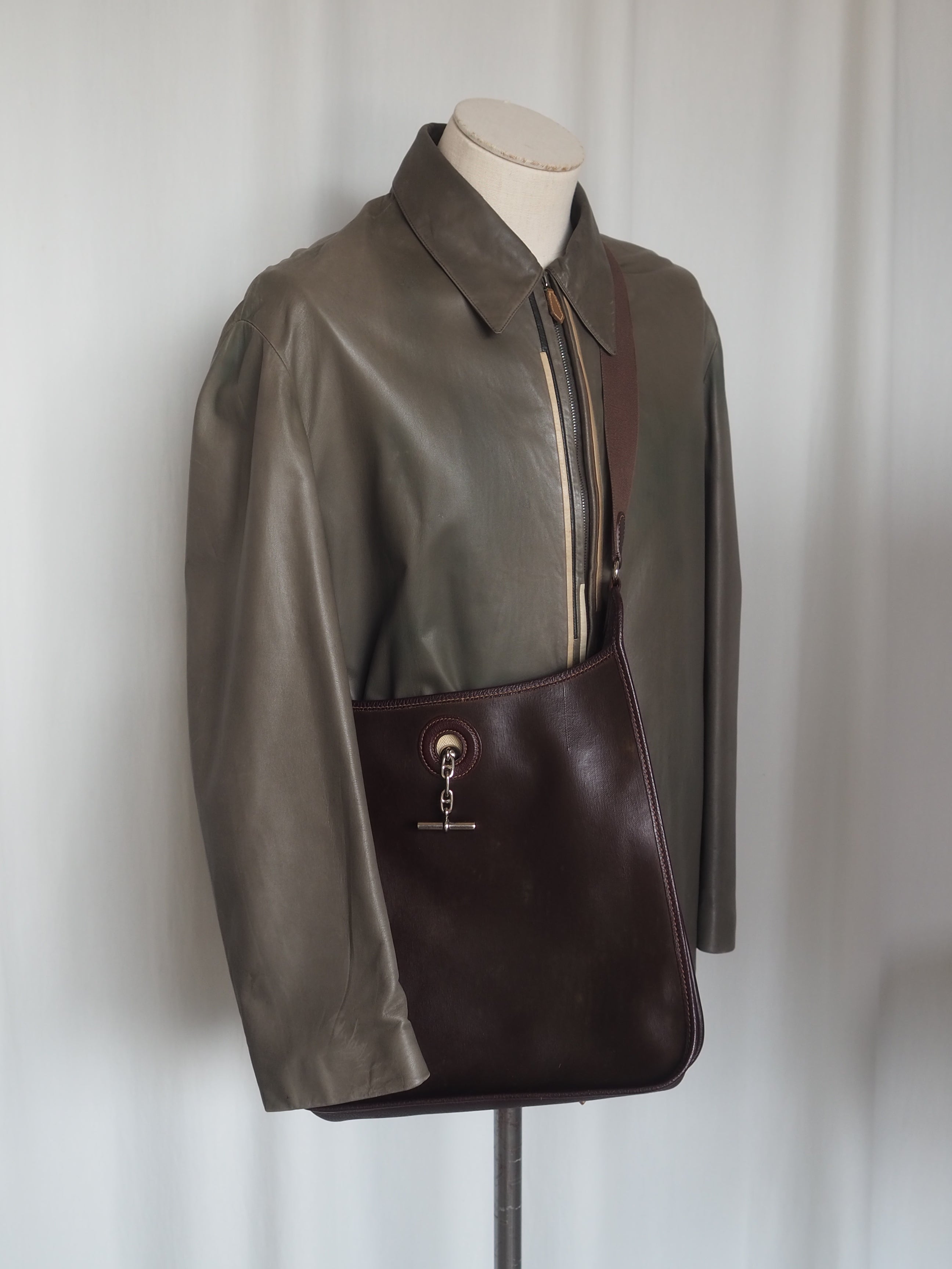 HERMES エルメス ヴェスパ GM アマゾニア ショルダー バッグ