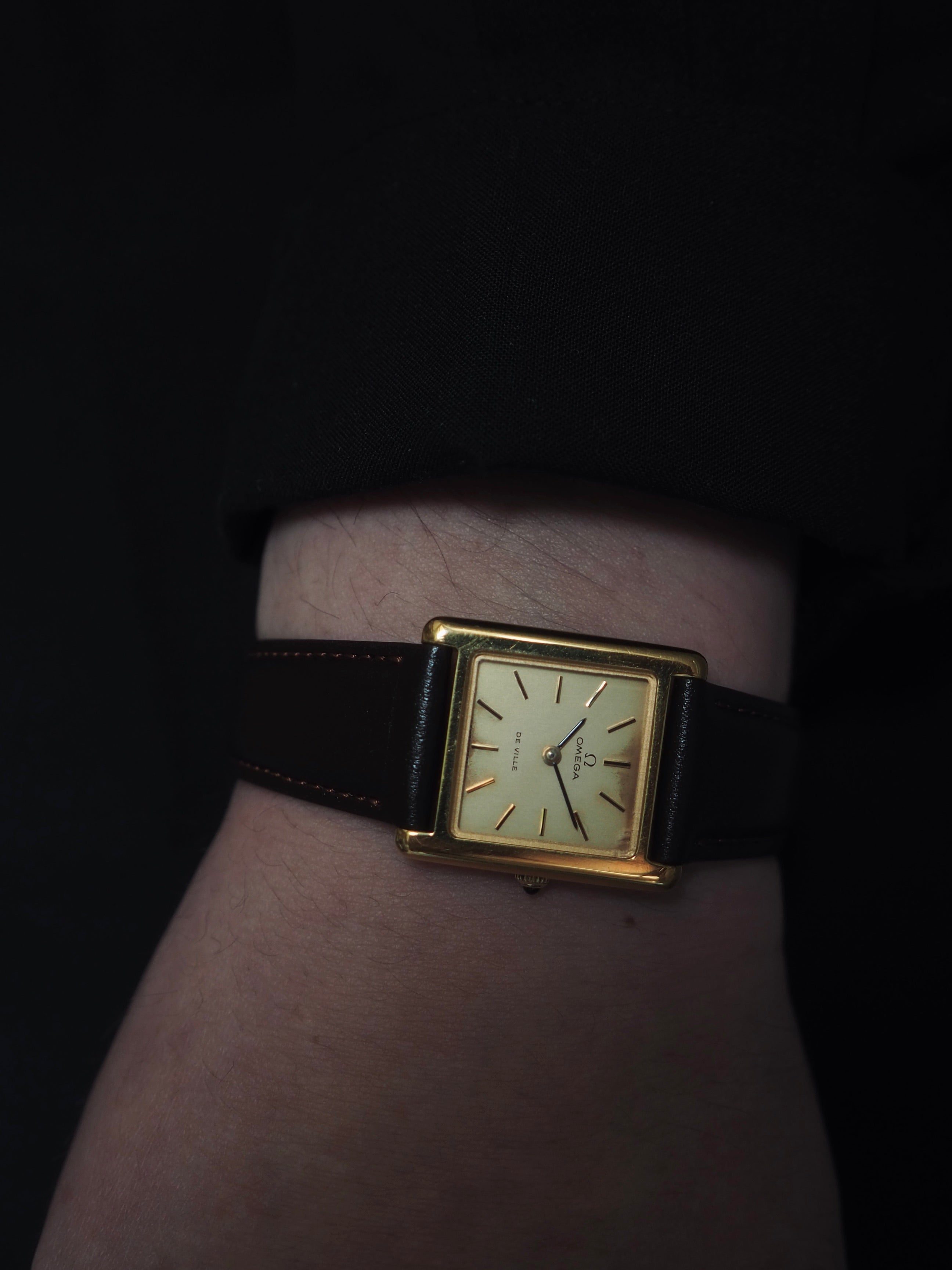 OMEGA オメガ DE VILLE デビル スクエア ウォッチ 腕時計 ゴールド