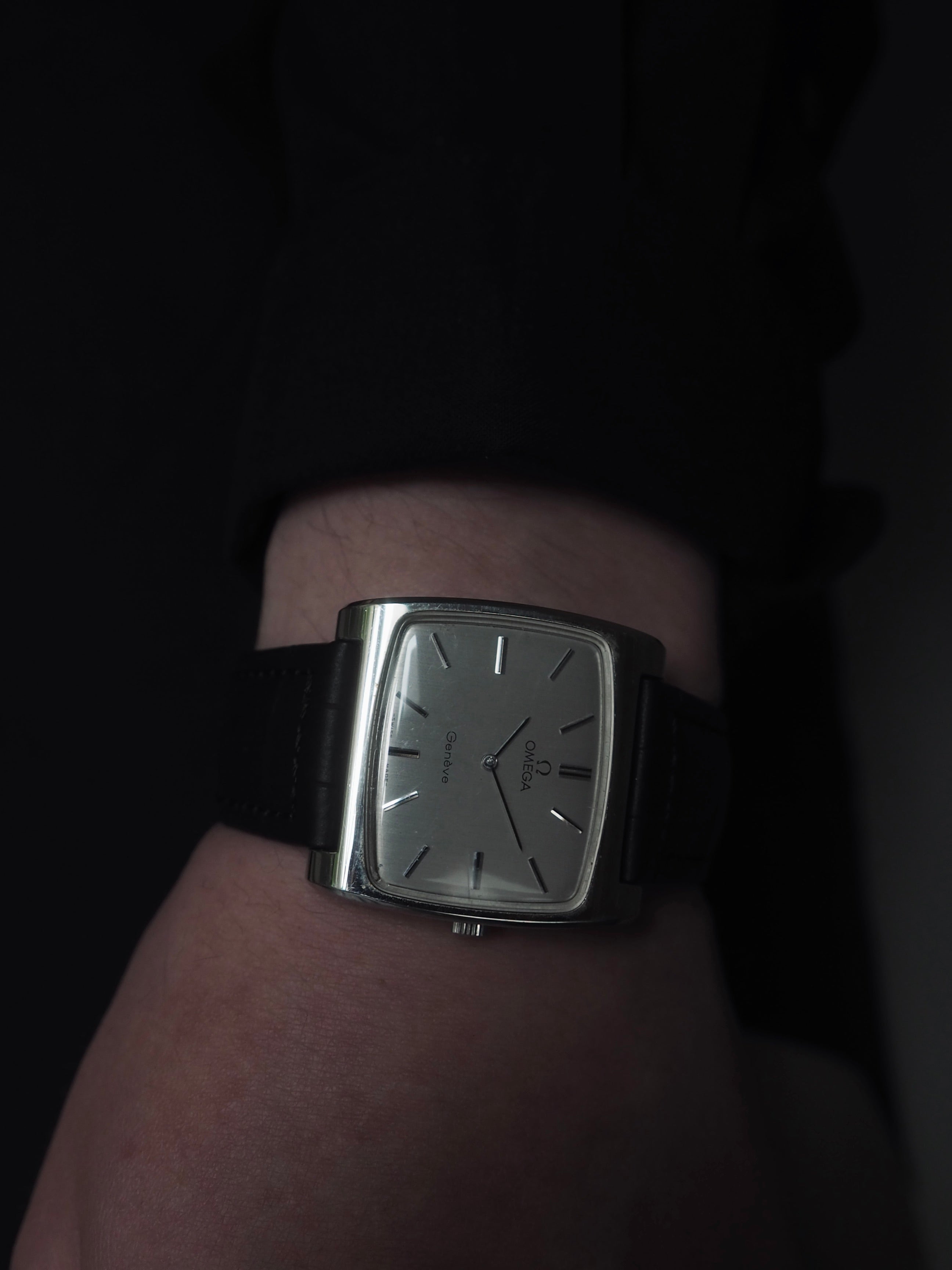 OMEGA オメガ Genève ジュネーブ TV ウォッチ 腕時計 シルバー メンズ